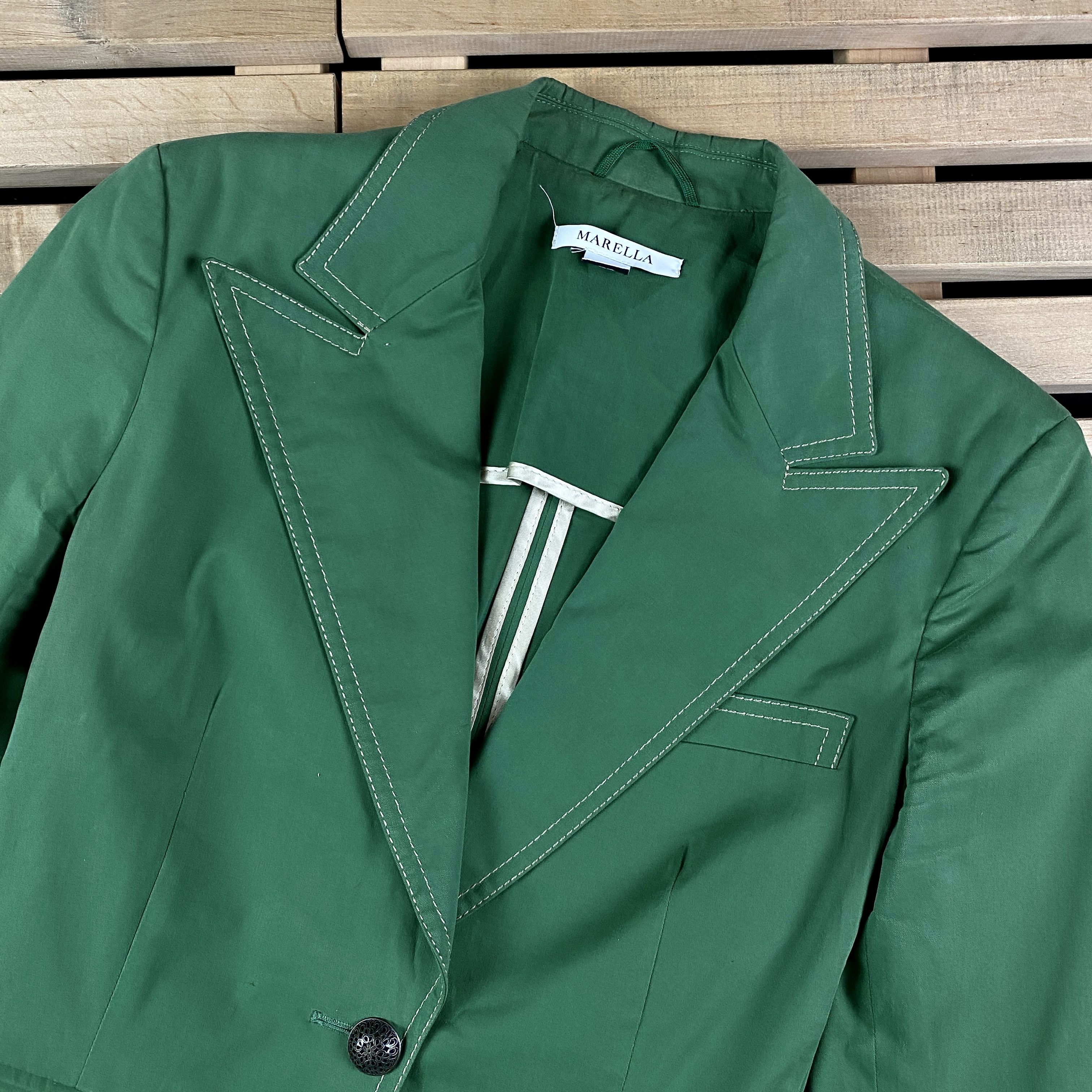 Marella × Max Mara Womens Blazer Basic Jacket Marella Max Mara Size UK 10 US 6 Size M / US 6-8 / IT 42-44 - 2 Thumbnail