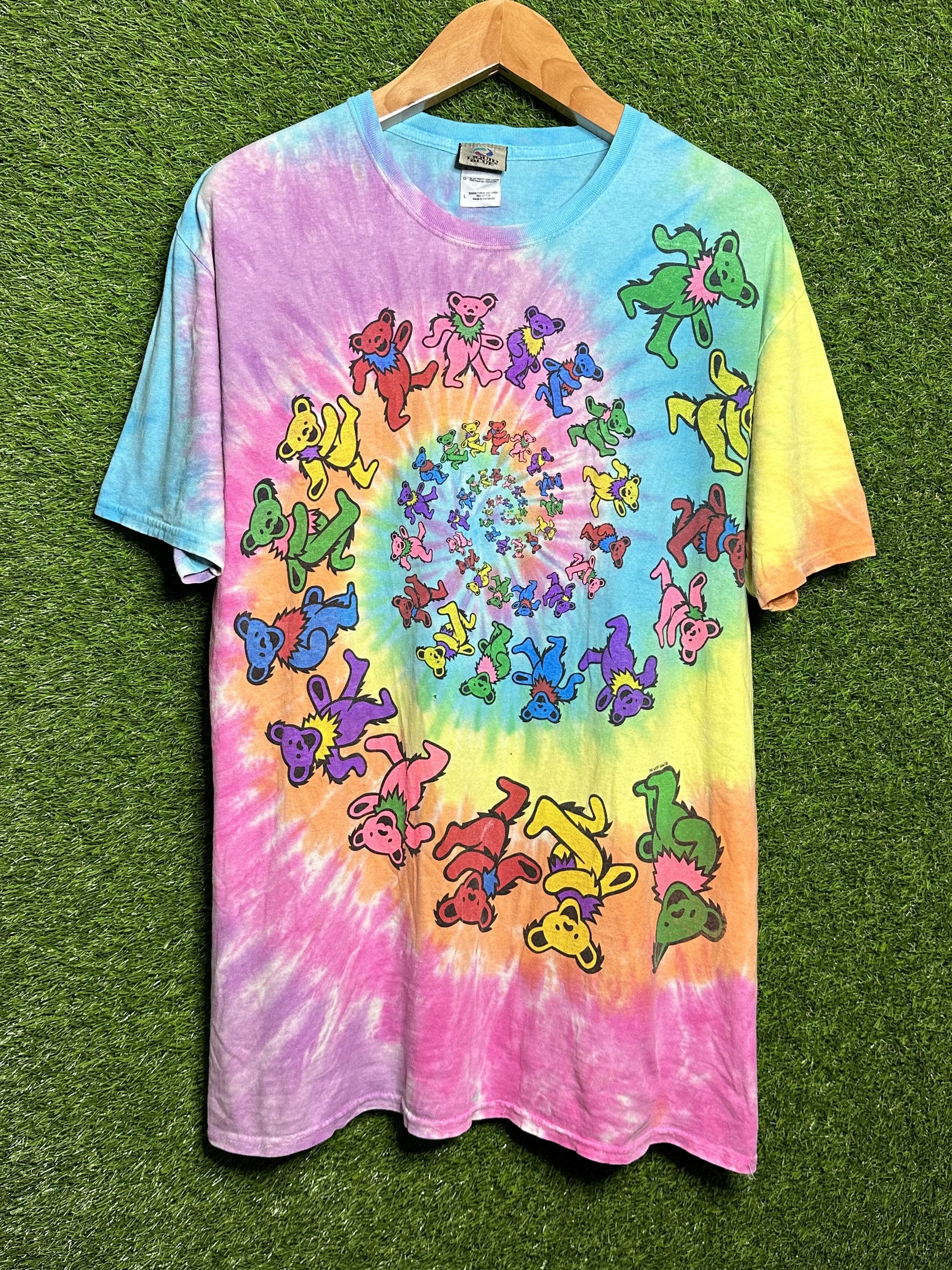 🚨Vintage Liquid Blue Grateful Dead Dancing Bears T-Shirt