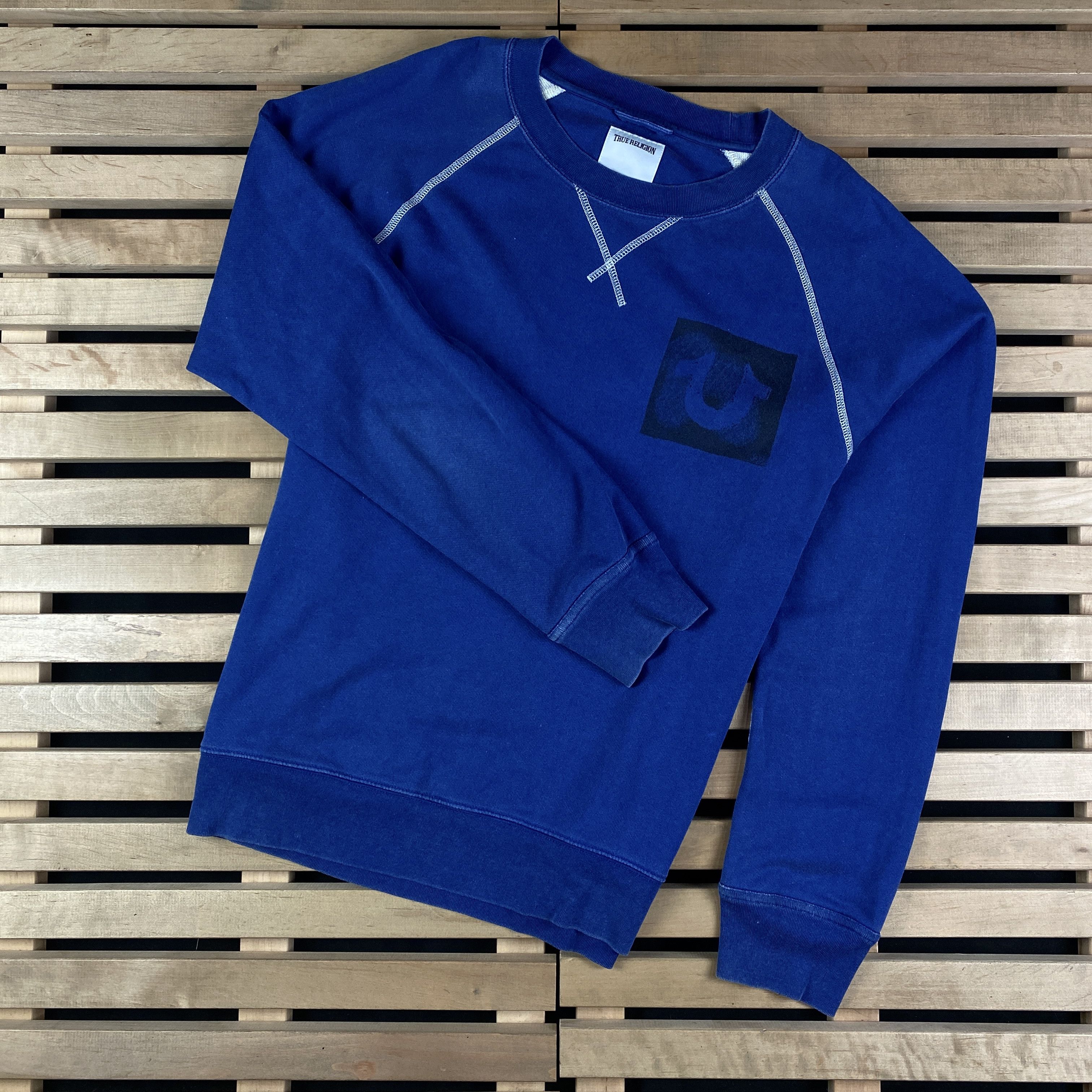 True Religion Mens Sweatshirt True Religion Size L Blue Size US L / EU 52-54 / 3 - 1 Thumbnail