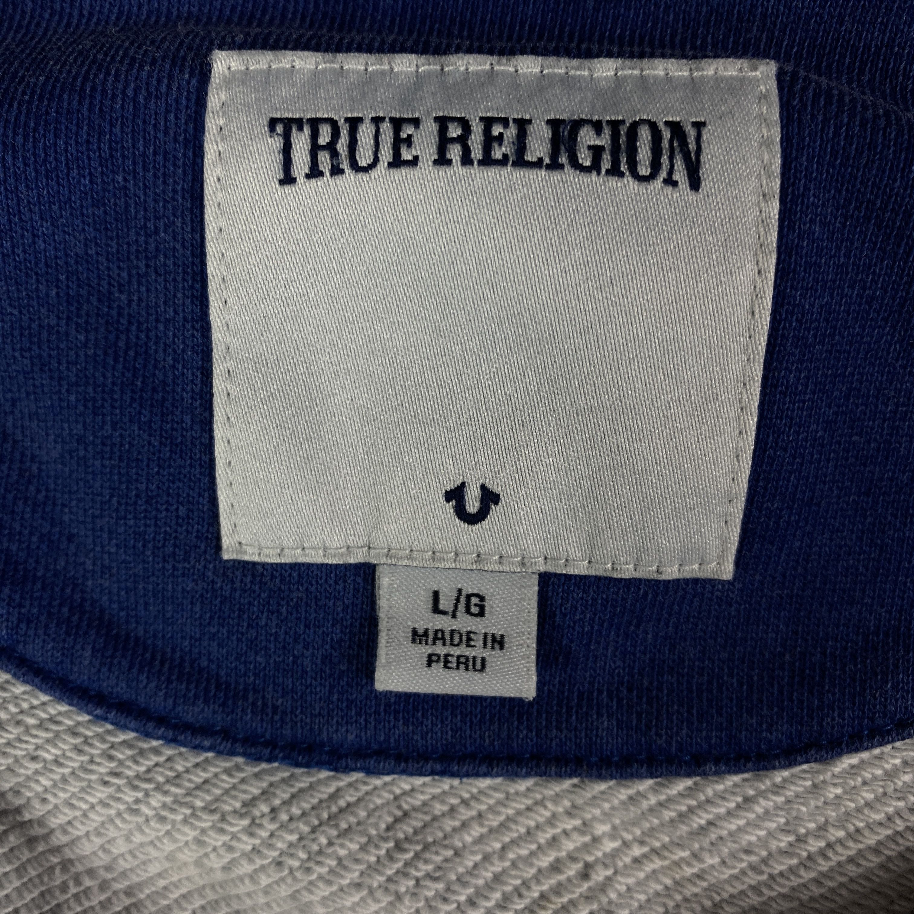 True Religion Mens Sweatshirt True Religion Size L Blue Size US L / EU 52-54 / 3 - 4 Thumbnail