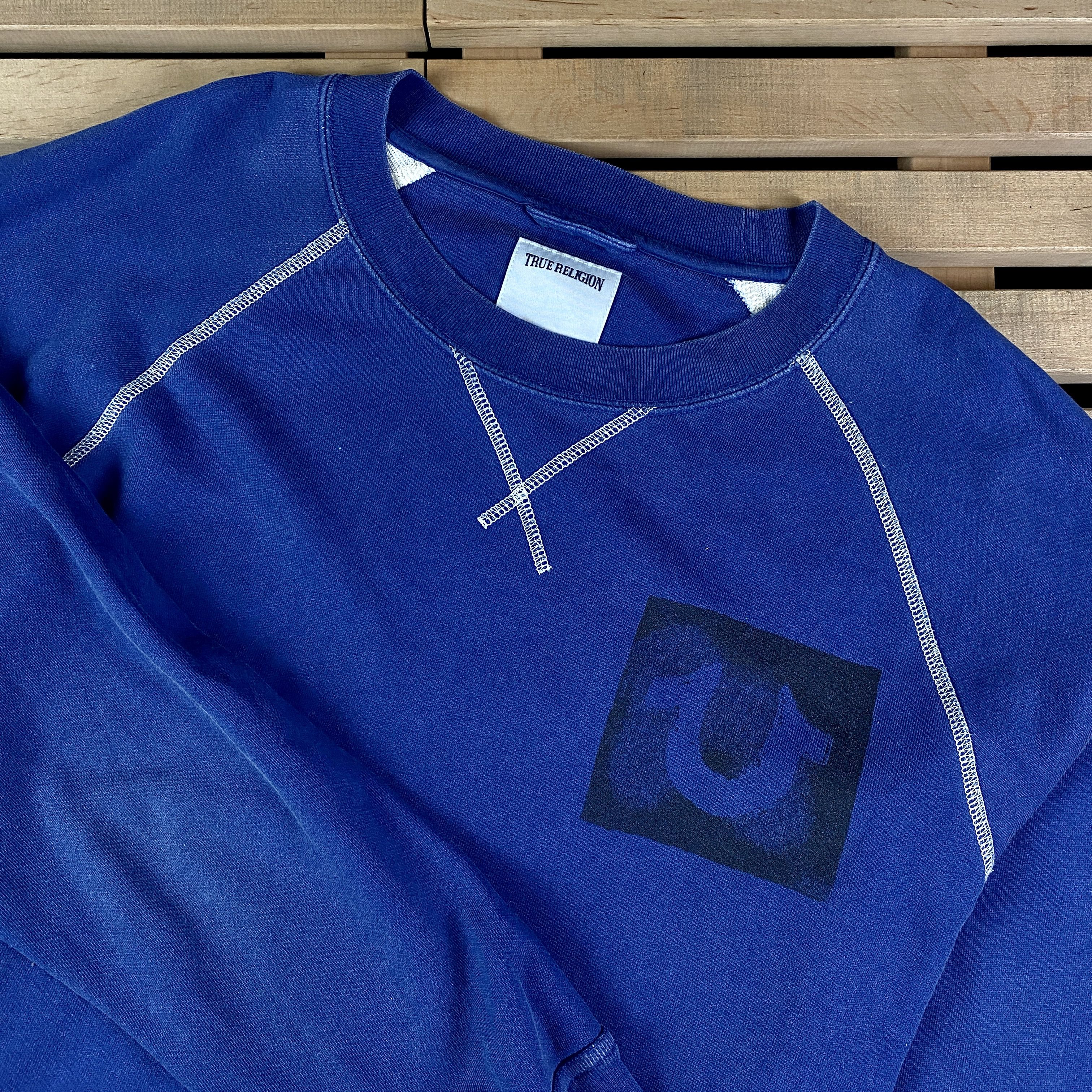 True Religion Mens Sweatshirt True Religion Size L Blue Size US L / EU 52-54 / 3 - 2 Thumbnail