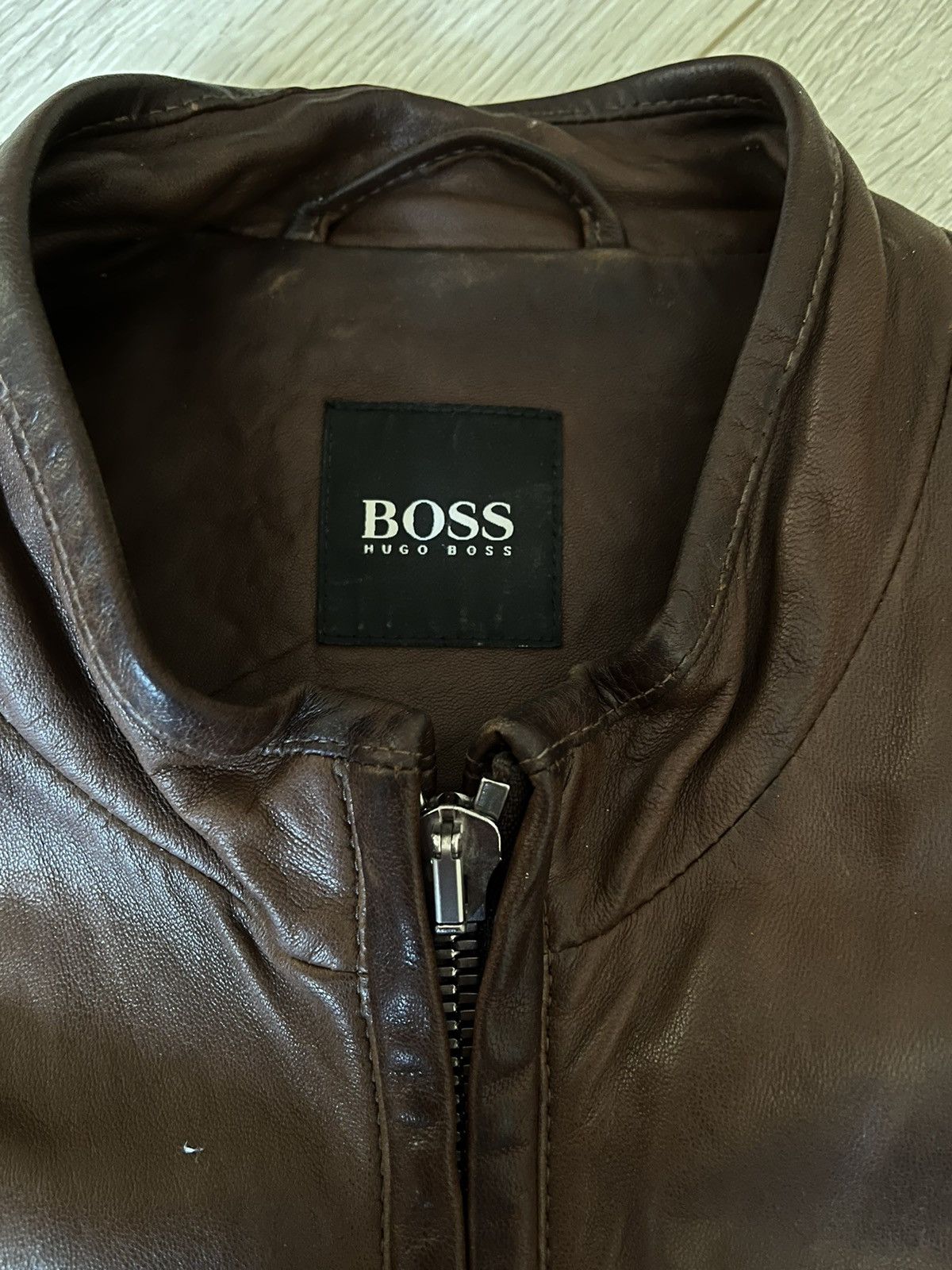 Hugo Boss HUGO BOSS LEATHER JACKET Size US M / EU 48-50 / 2 - 2 Thumbnail