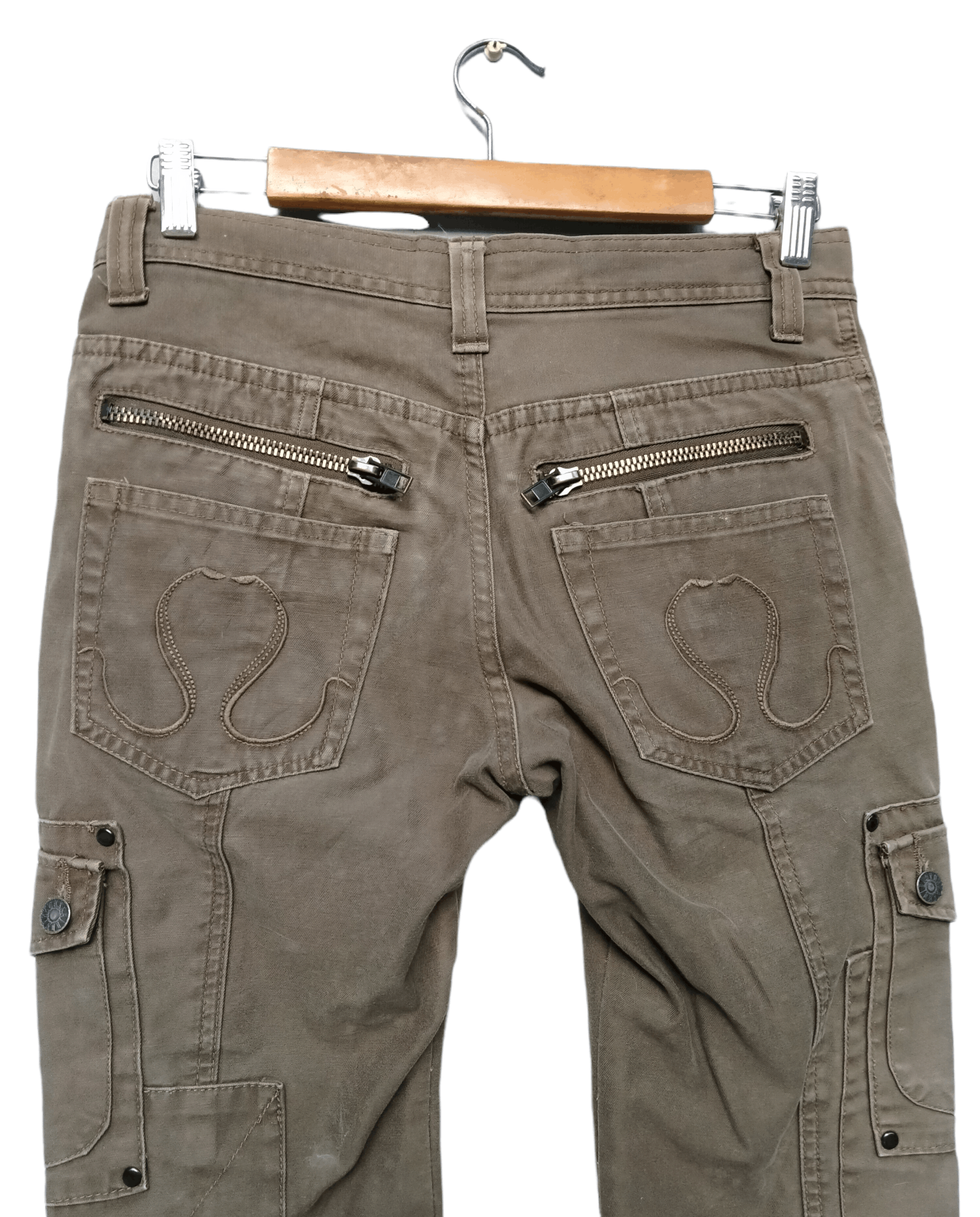CIVARIZE Vintage Multi Pocket CIVARIZE Cargo Zipper Trouser Pants Size US 30 / EU 46 - 8 Thumbnail