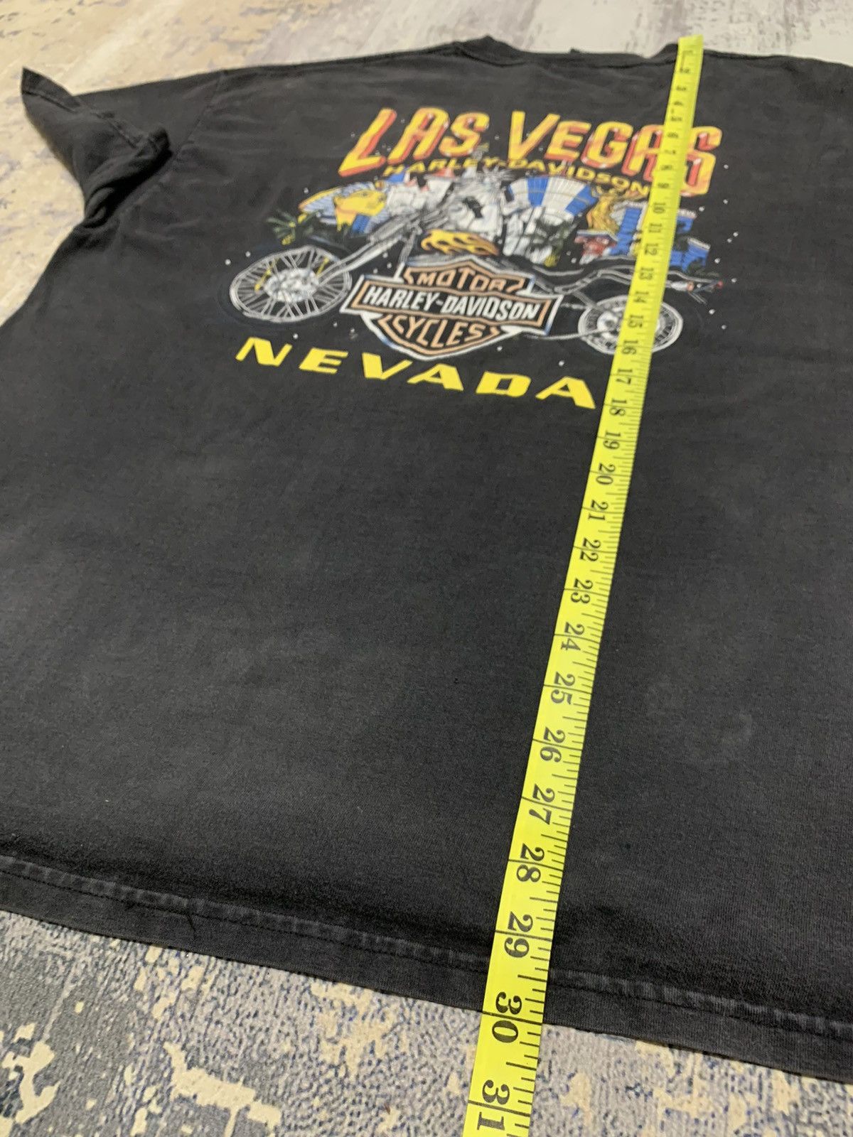 Harley Davidson Vintage Distressed Harley Davidson Tee Las Vegas Size US XL / EU 56 / 4 - 13 Thumbnail