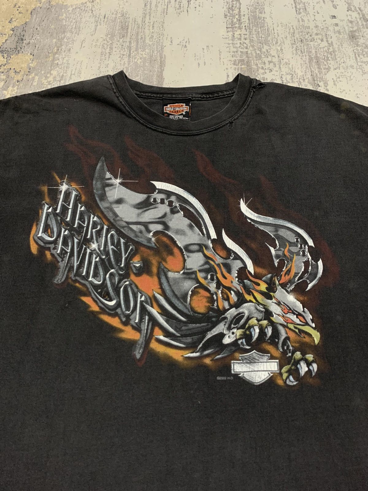 Harley Davidson Vintage Distressed Harley Davidson Tee Las Vegas Size US XL / EU 56 / 4 - 2 Thumbnail