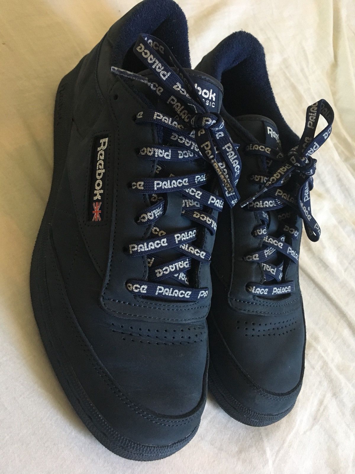 Palace reebok club c navy hotsell