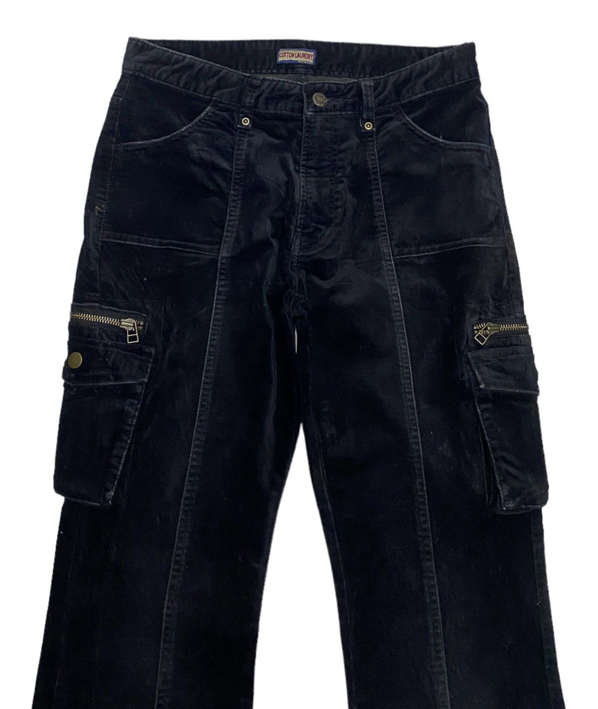 Hysteric Glamour JAPANESE AVANT GARDE STYLE VELVET FLARE CARGO PANTS Size US 29 - 4 Thumbnail