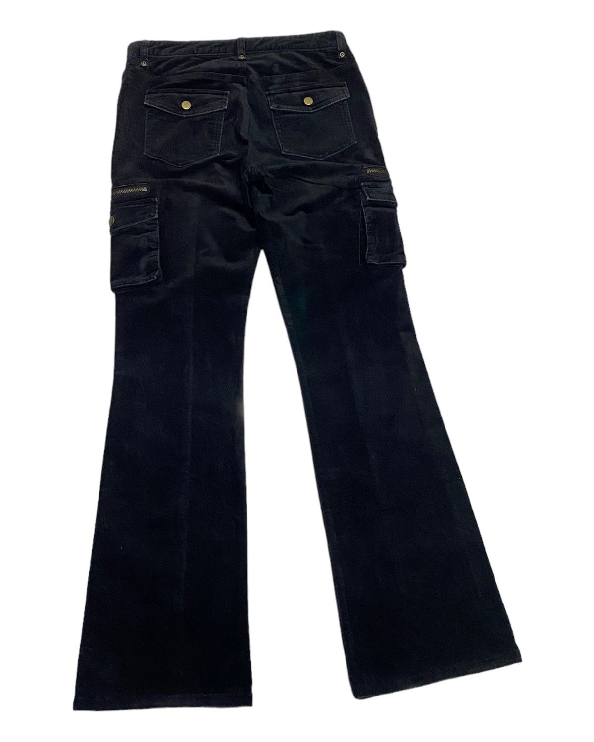 Hysteric Glamour JAPANESE AVANT GARDE STYLE VELVET FLARE CARGO PANTS Size US 29 - 9 Thumbnail