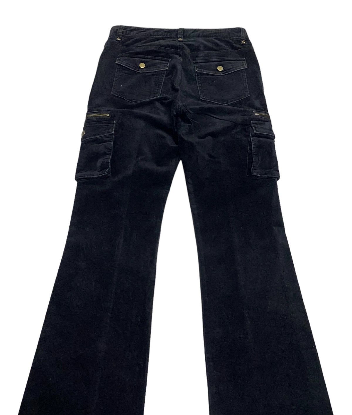 Hysteric Glamour JAPANESE AVANT GARDE STYLE VELVET FLARE CARGO PANTS Size US 29 - 7 Thumbnail