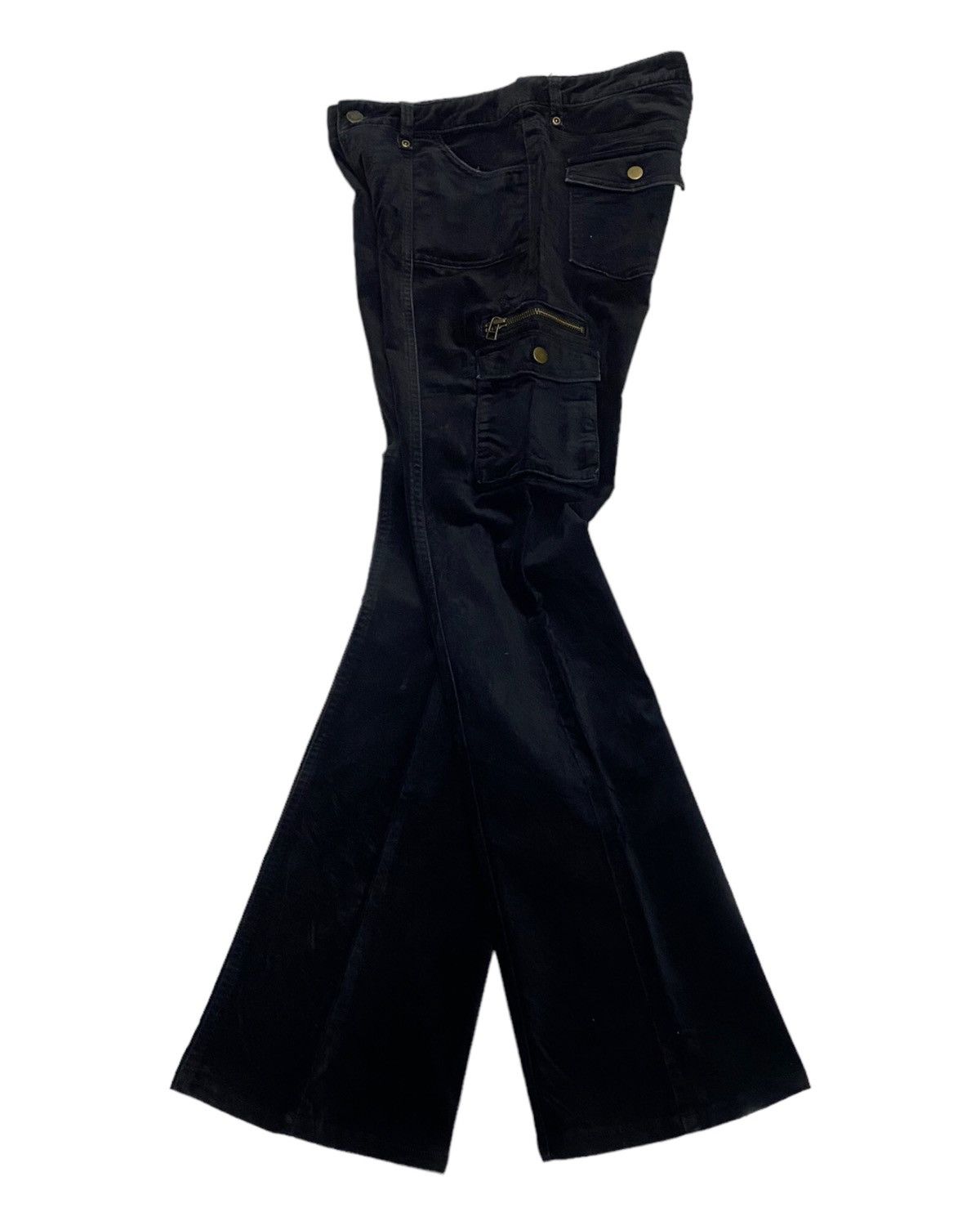 Hysteric Glamour JAPANESE AVANT GARDE STYLE VELVET FLARE CARGO PANTS Size US 29 - 12 Thumbnail