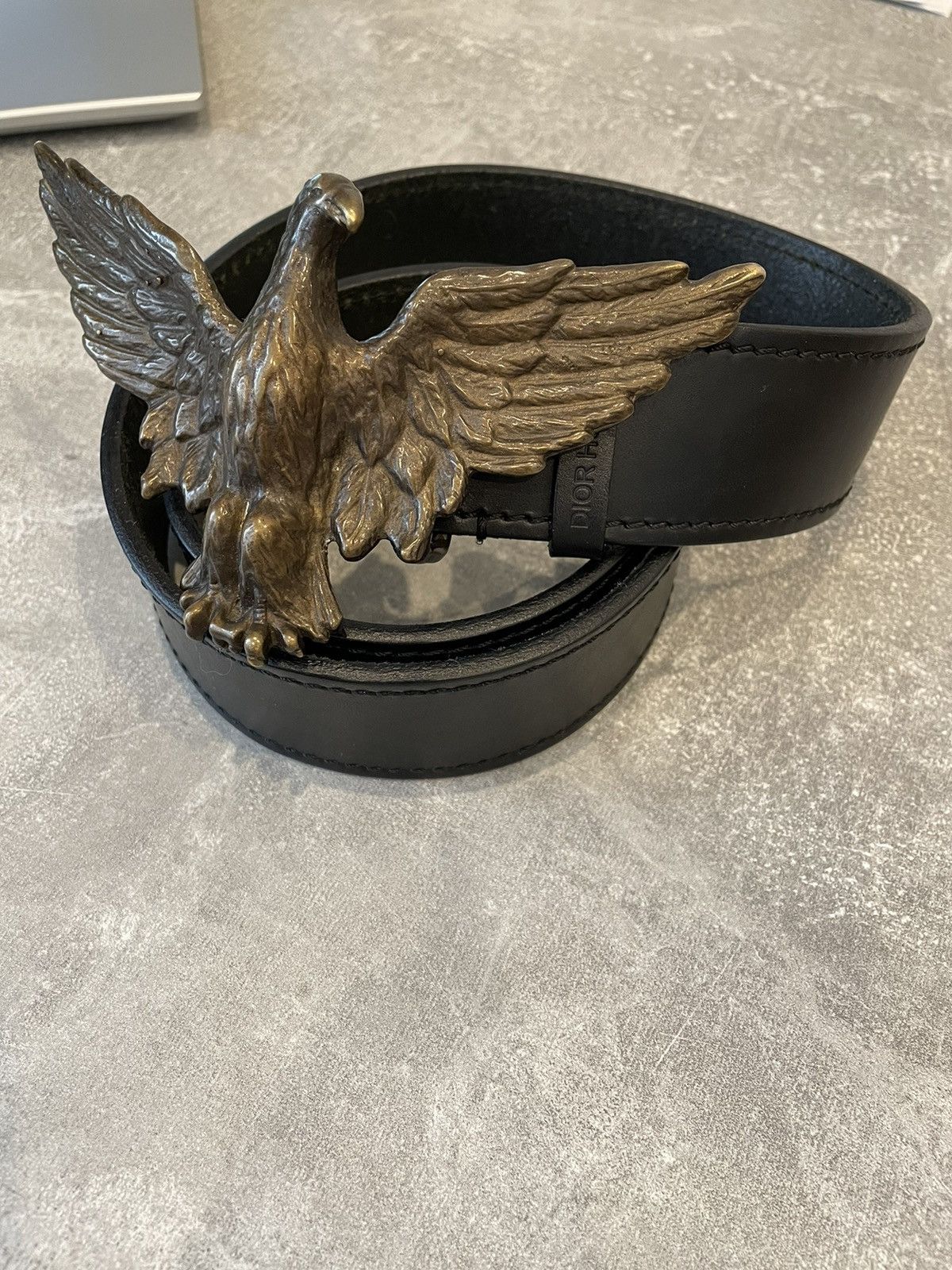 Dior Dior Homme by Hedi Slimane Gold Eagle Archive Belt Size 80