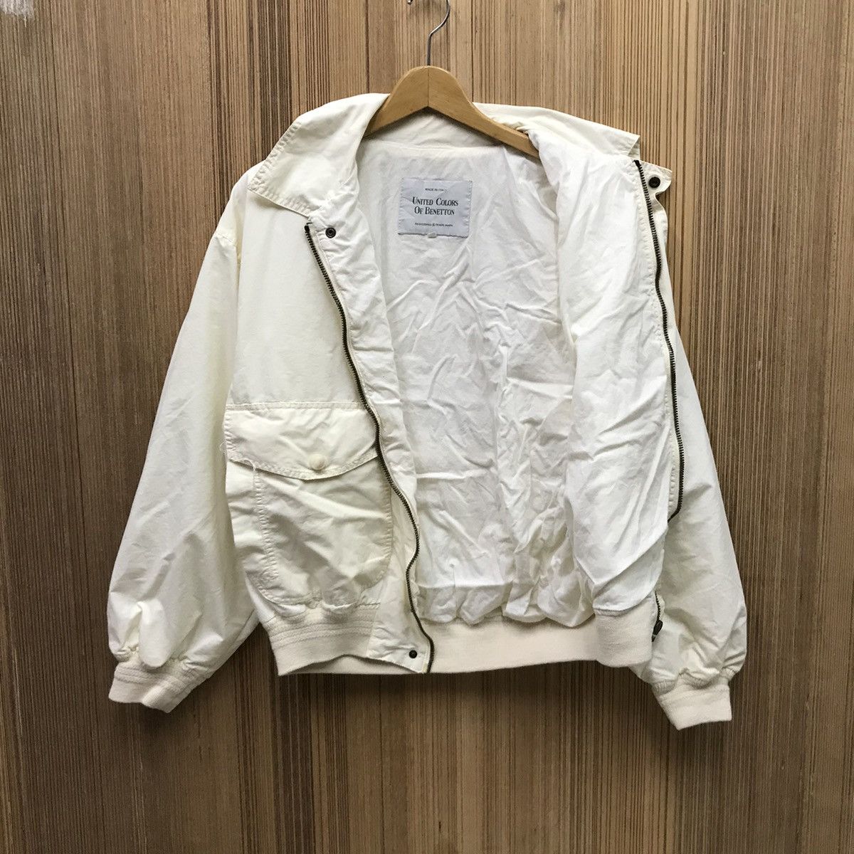 Benetton × United Colors Of Benetton Vtg Benetton Jacket United Colors Of Benetton Bomber Jacket Size US L / EU 52-54 / 3 - 8 Thumbnail