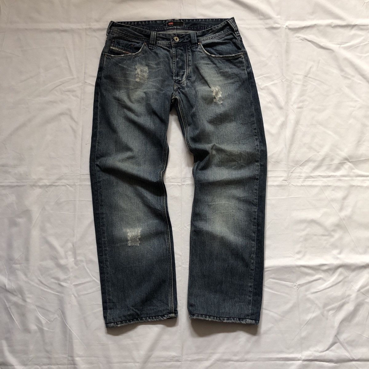 Diesel Vintage Distressed Diesel Faded Y2K Denim Jeans Pants | Grailed