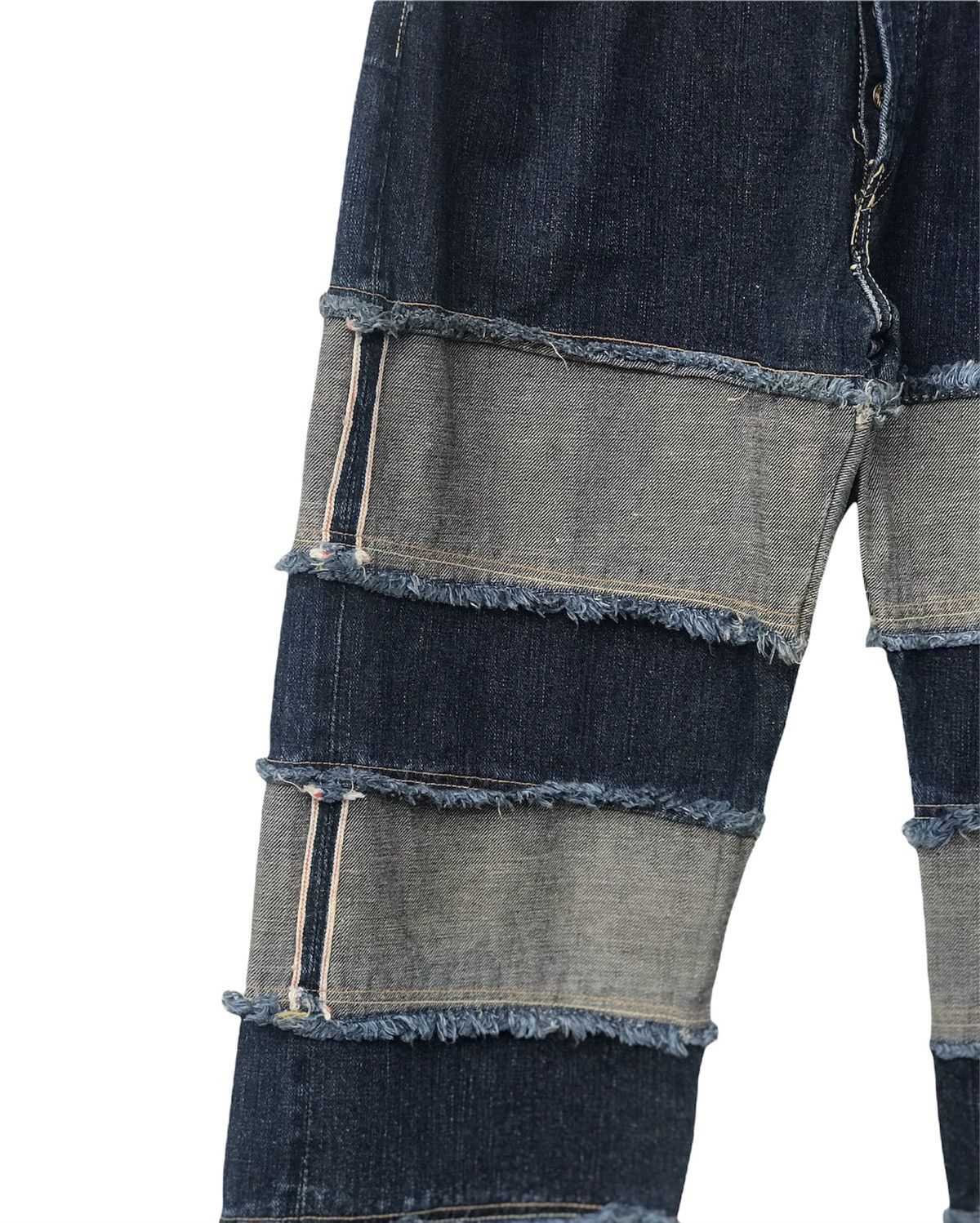 Japanese Brand Smith’s Denim Patchwork Selvedge Jeans Size US 30 / EU 46 - 8 Thumbnail