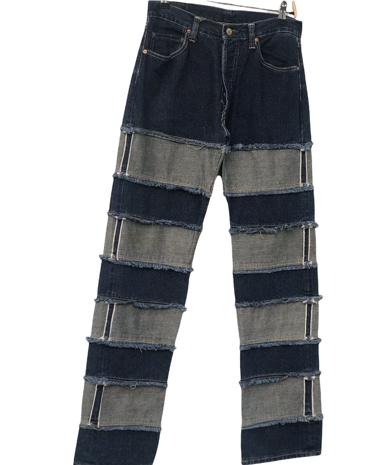 Japanese Brand Smith’s Denim Patchwork Selvedge Jeans Size US 30 / EU 46 - 1 Thumbnail