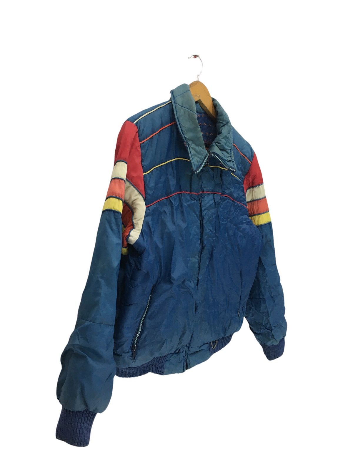 Japanese Brand × Vintage Vintage Ski Stuff Bomber Blue Jacket Size US S / EU 44-46 / 1 - 3 Thumbnail