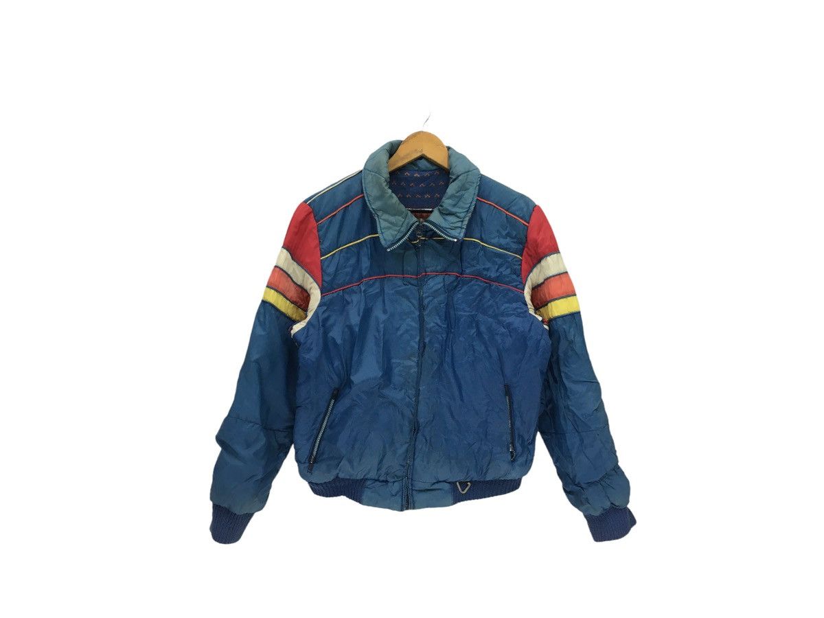 Japanese Brand × Vintage Vintage Ski Stuff Bomber Blue Jacket Size US S / EU 44-46 / 1 - 1 Thumbnail