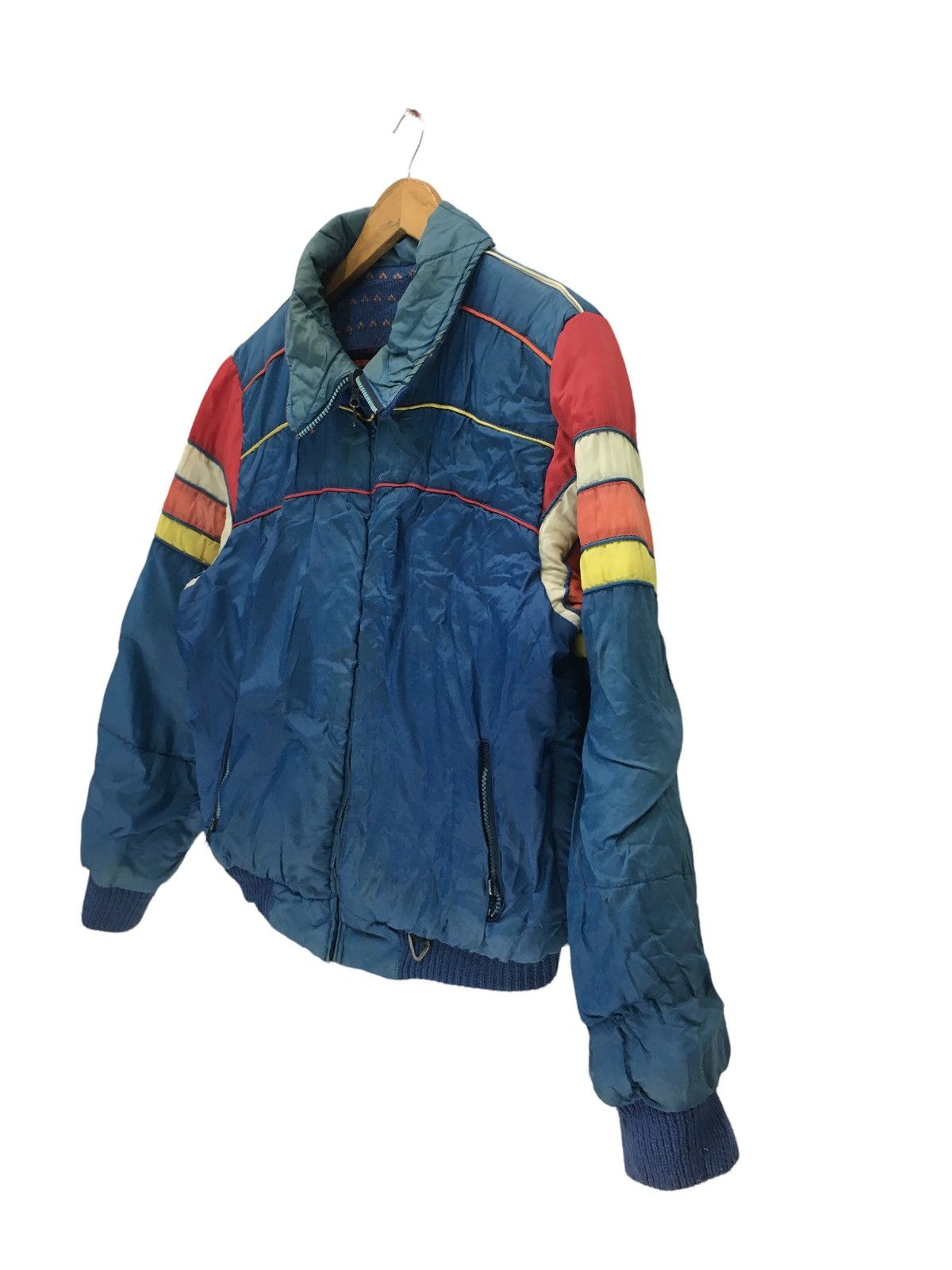 Japanese Brand × Vintage Vintage Ski Stuff Bomber Blue Jacket Size US S / EU 44-46 / 1 - 4 Thumbnail