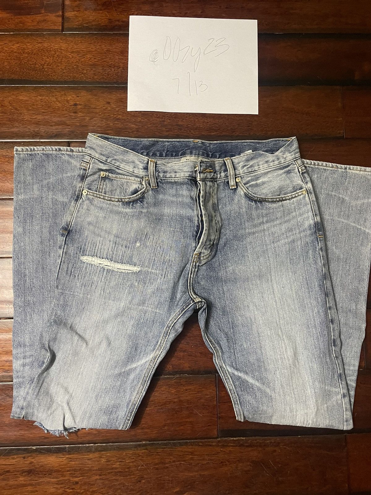 Fear of God Fear of God distressed denim Size US XL / EU 56 / 4 - 1 Thumbnail