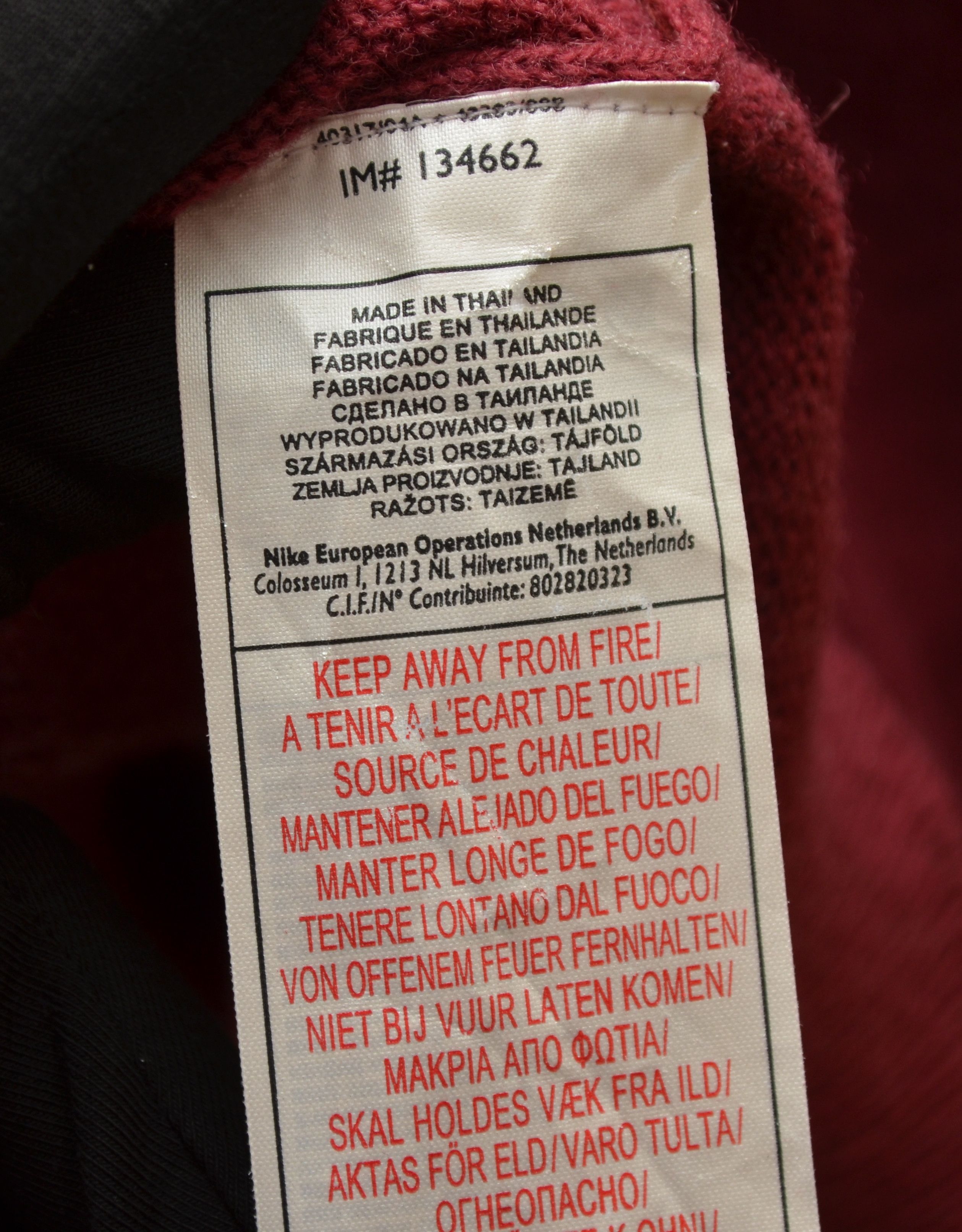 Nike × Vintage Vintage 90s Burgundy Wool Nike Embroided Logo Sweater y2k Size US M / EU 48-50 / 2 - 10 Thumbnail