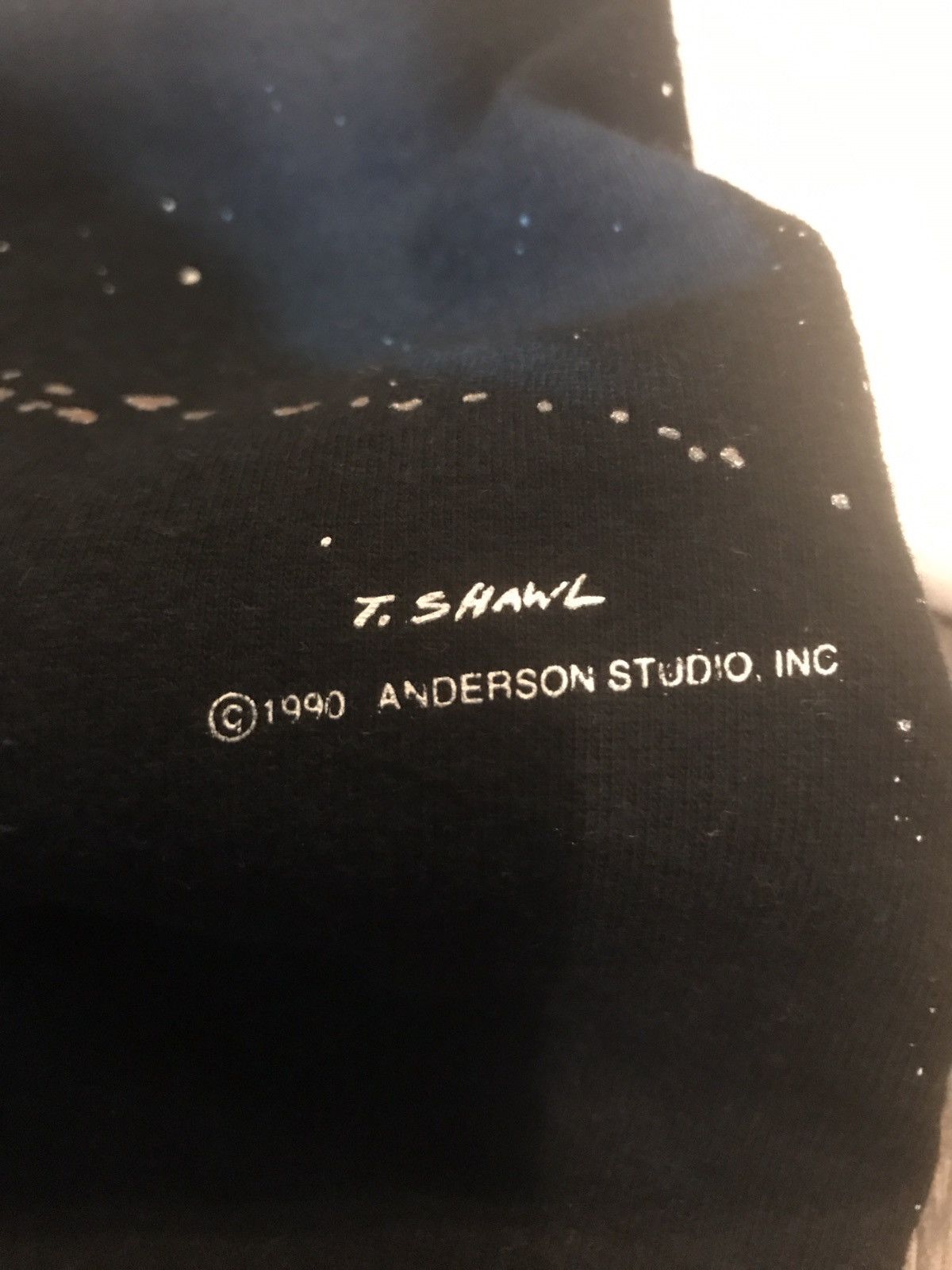 Fruit Of The Loom × Vintage VTG 1990 Double Sided “Solar System” Black Graphic T-Shirt! Size US XL / EU 56 / 4 - 5 Thumbnail