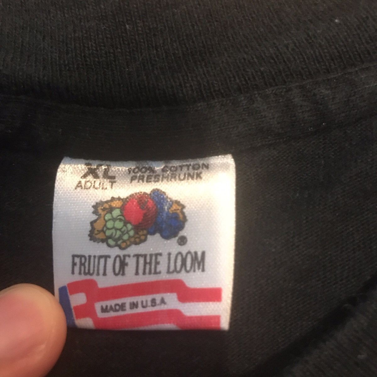 Fruit Of The Loom × Vintage VTG 1990 Double Sided “Solar System” Black Graphic T-Shirt! Size US XL / EU 56 / 4 - 4 Thumbnail