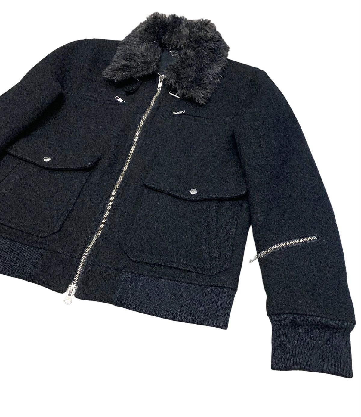Japanese Brand Vintage Monkey Time Wool Sherpa Punk Jacket Size US M / EU 48-50 / 2 - 1 Thumbnail
