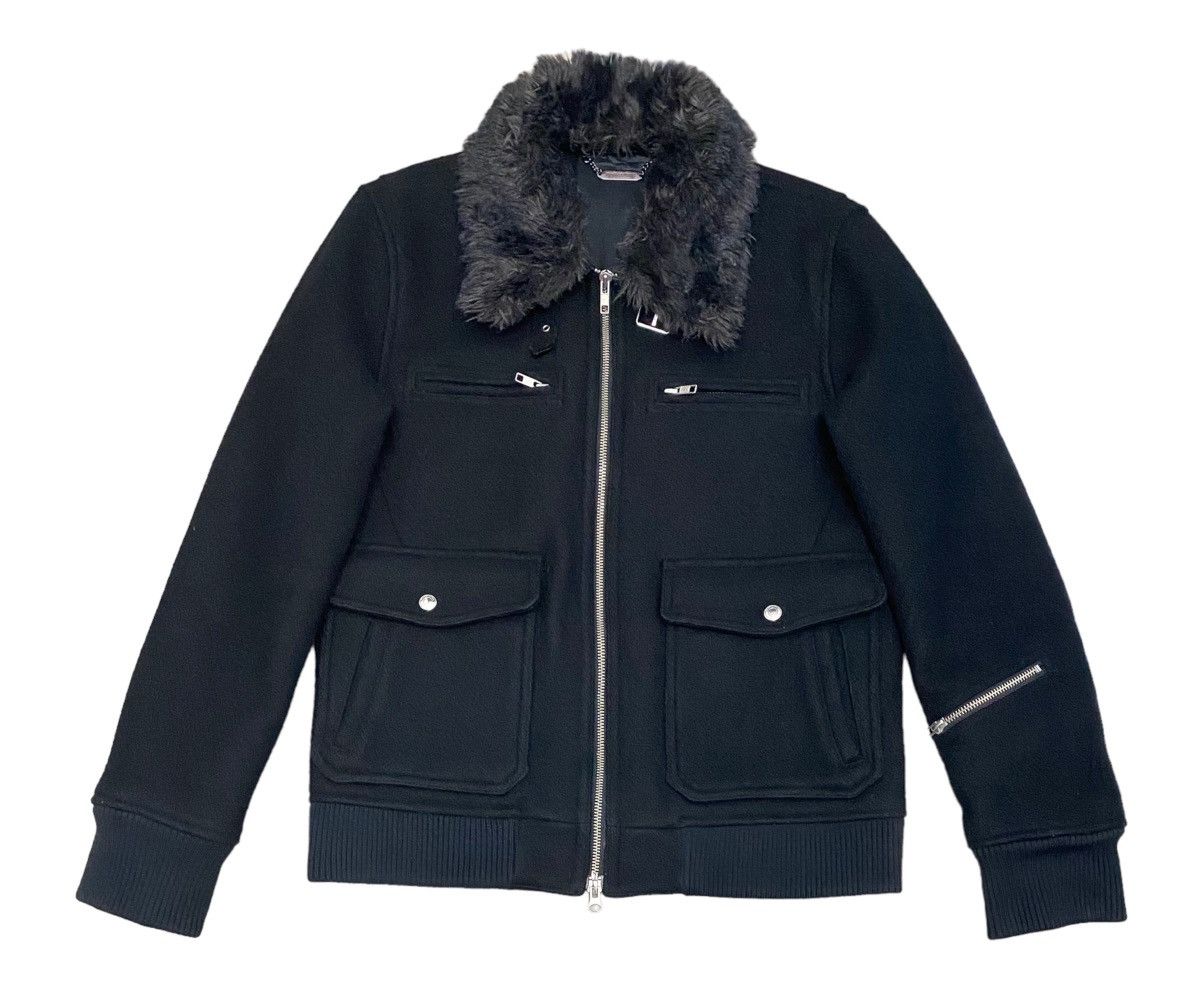 Japanese Brand Vintage Monkey Time Wool Sherpa Punk Jacket Size US M / EU 48-50 / 2 - 2 Thumbnail