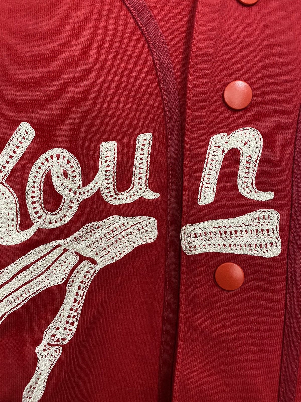 Kapital Kapital 16/- Dense Jersey Baseball Shirt (BONE) Size US XL / EU 56 / 4 - 4 Thumbnail