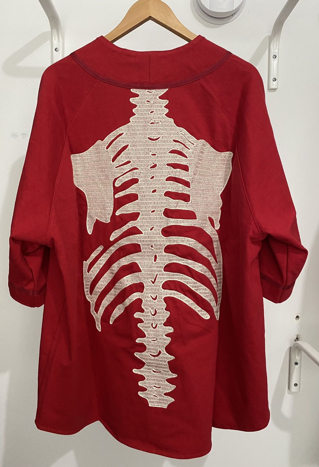 Kapital Kapital 16/- Dense Jersey Baseball Shirt (BONE) Size US XL / EU 56 / 4 - 2 Thumbnail