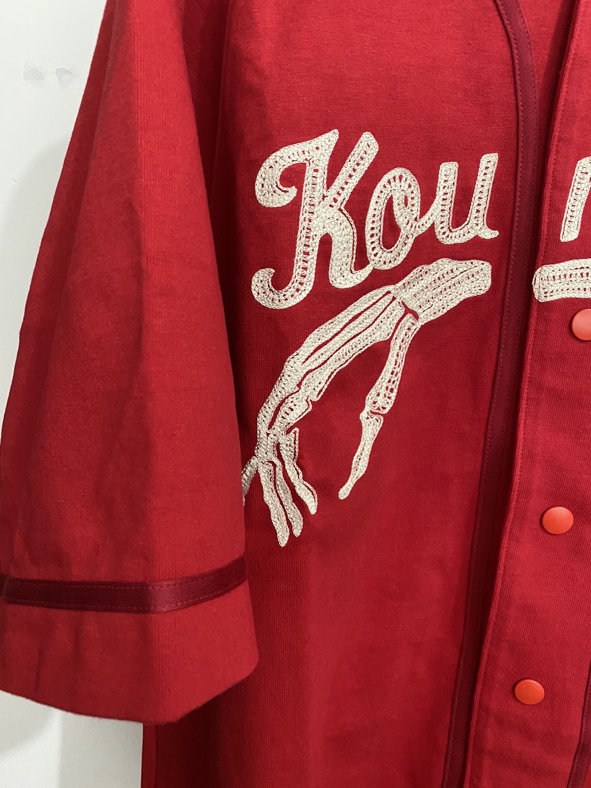 Kapital Kapital 16/- Dense Jersey Baseball Shirt (BONE) Size US XL / EU 56 / 4 - 3 Thumbnail