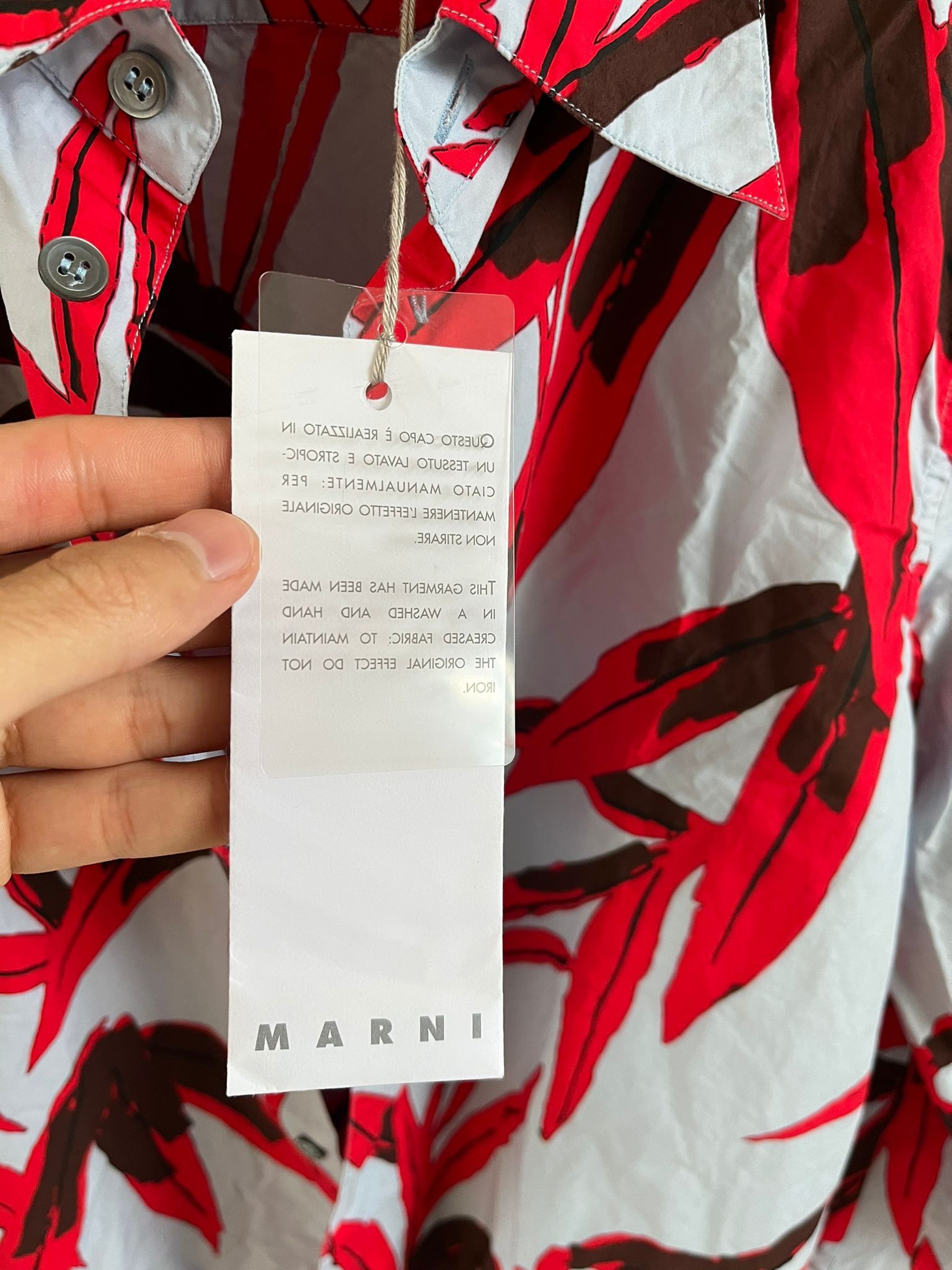Marni Swash Print Button Up in Multicolor Size US L / EU 52-54 / 3 - 9 Thumbnail