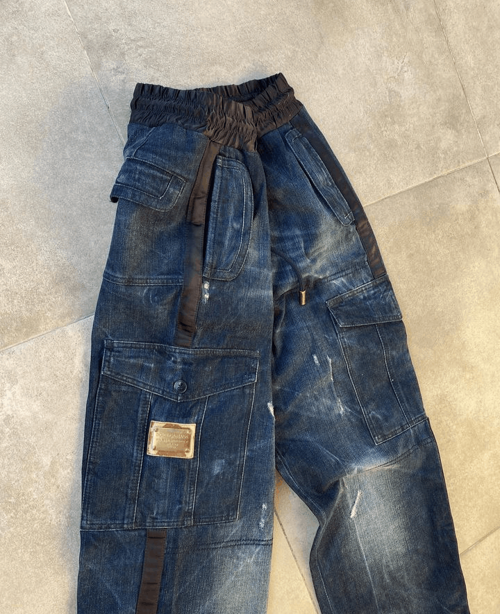 D&G Denim Cargos with adjustable waist