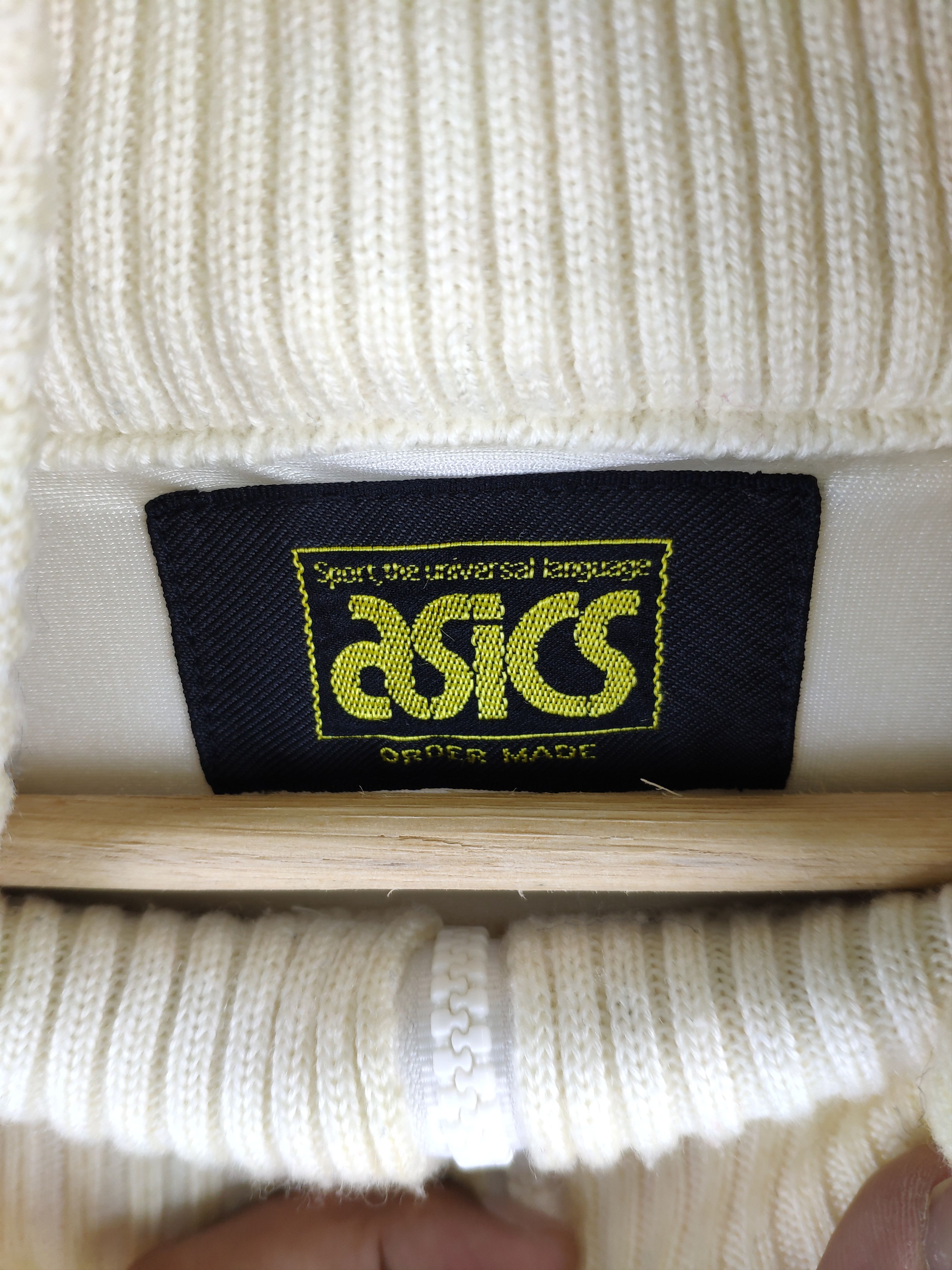 Asics × Vintage Vintage Asics Wool Knit Sweater Half Zipper Size US S / EU 44-46 / 1 - 6 Thumbnail