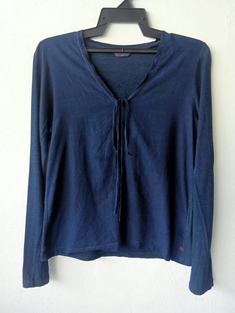 45rpm 45RPM Indigo Blue Cotton Blouse Size M / US 6-8 / IT 42-44 - 1 Thumbnail