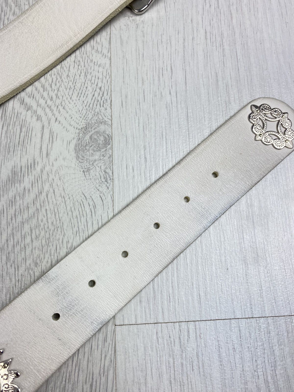 Etro Vintage Etro Leather Belt Y2K Avant Garde Diesel Size ONE SIZE - 9 Thumbnail