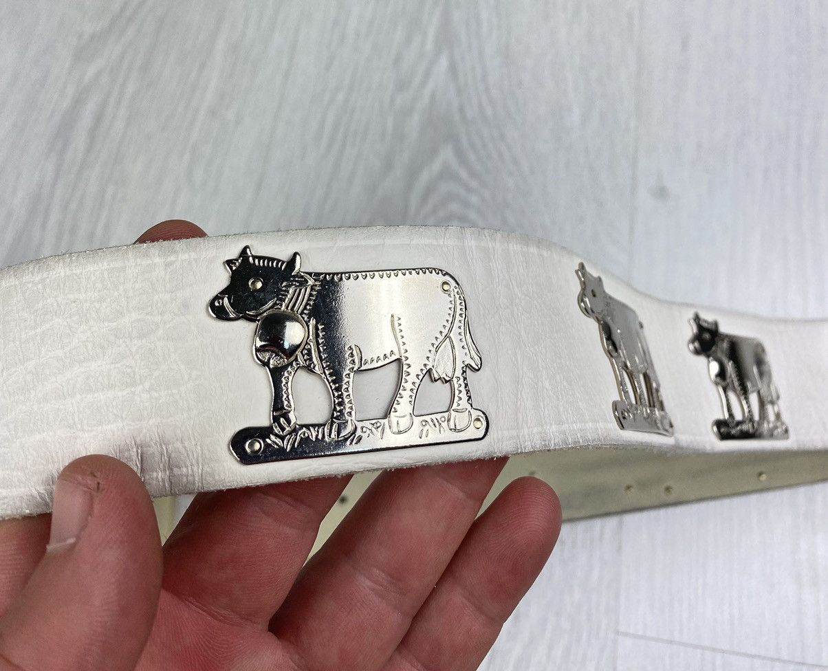 Etro Vintage Etro Leather Belt Y2K Avant Garde Diesel Size ONE SIZE - 6 Thumbnail