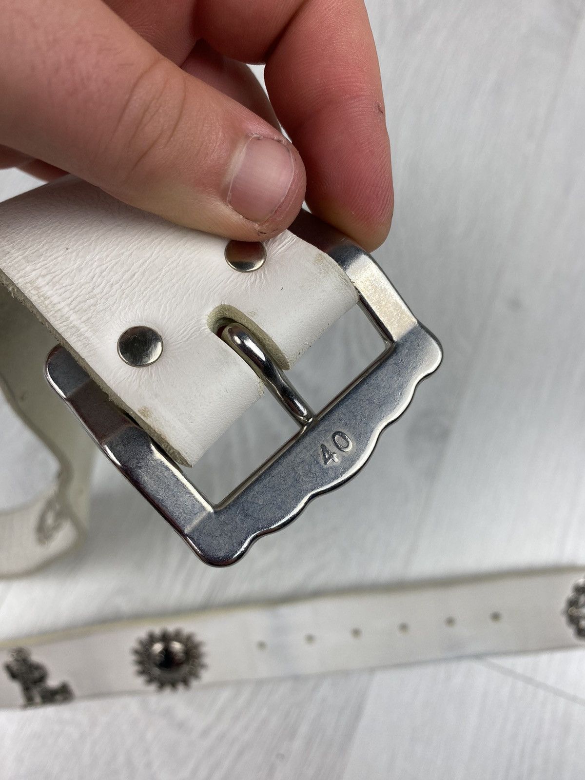 Etro Vintage Etro Leather Belt Y2K Avant Garde Diesel Size ONE SIZE - 8 Thumbnail