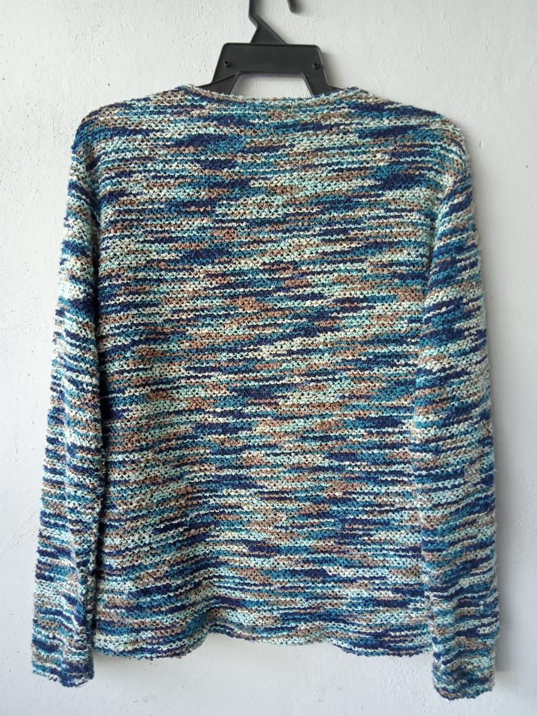 Japanese Brand Semantic Design Multicolor Abstract Sweater Size M / US 6-8 / IT 42-44 - 3 Thumbnail