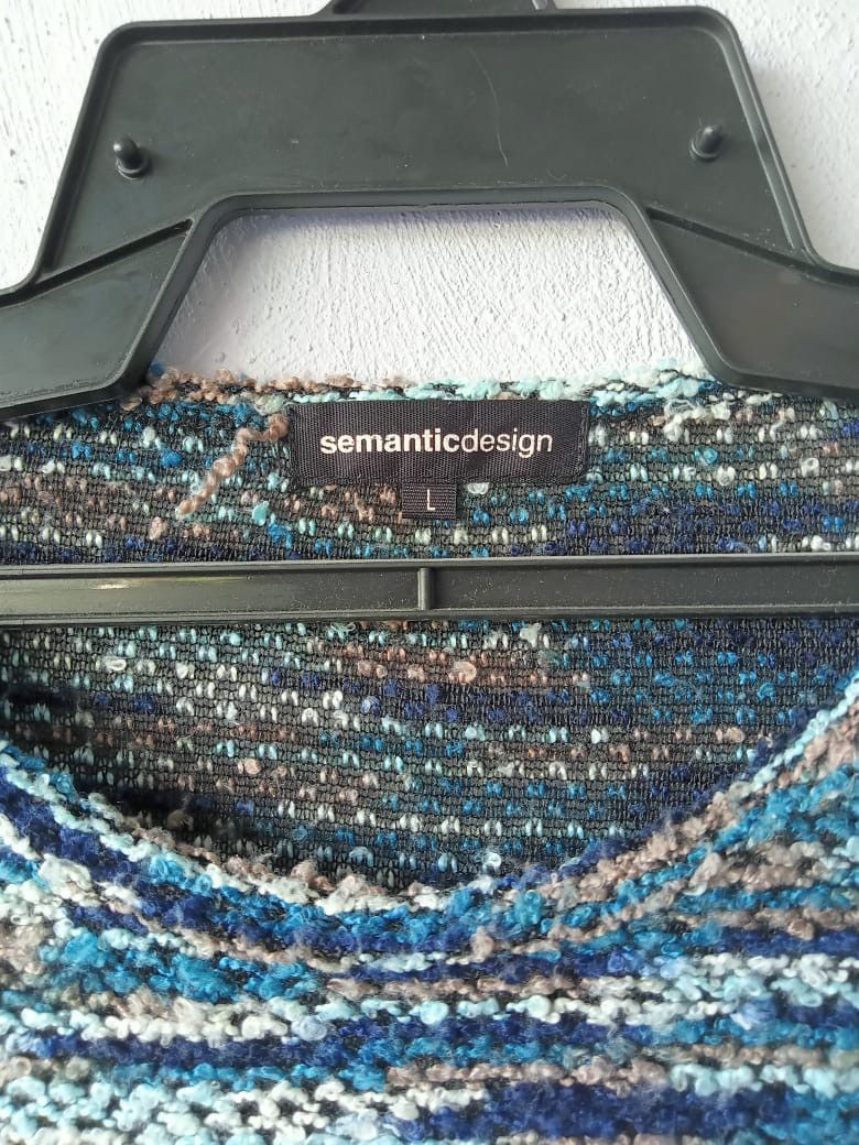 Japanese Brand Semantic Design Multicolor Abstract Sweater Size M / US 6-8 / IT 42-44 - 2 Thumbnail