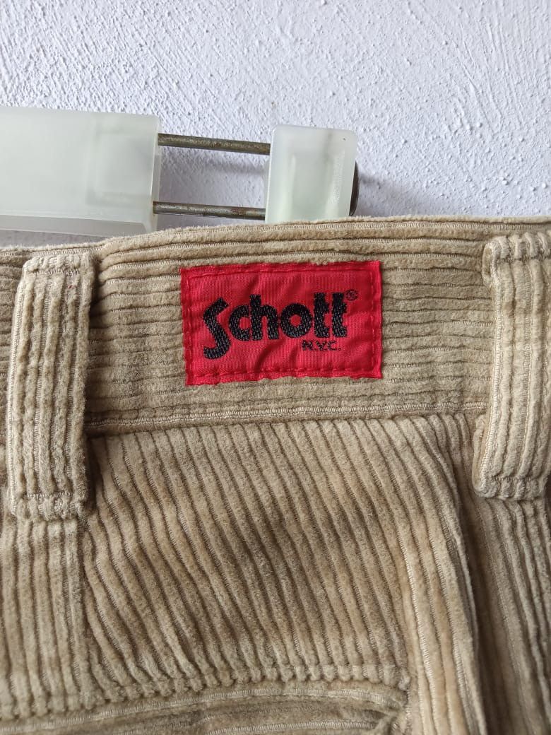 Schott Vintage Schott Trousers Combat Baggy Corduroy Pants Size US 32 / EU 48 - 7 Thumbnail