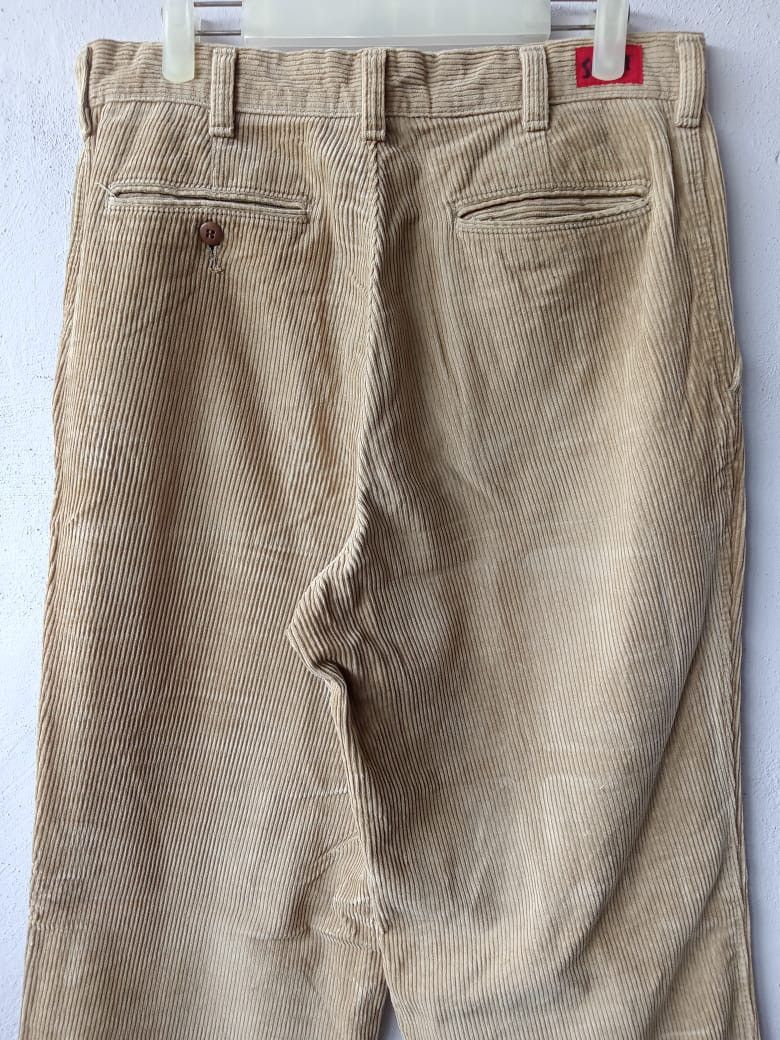 Schott Vintage Schott Trousers Combat Baggy Corduroy Pants Size US 32 / EU 48 - 5 Thumbnail