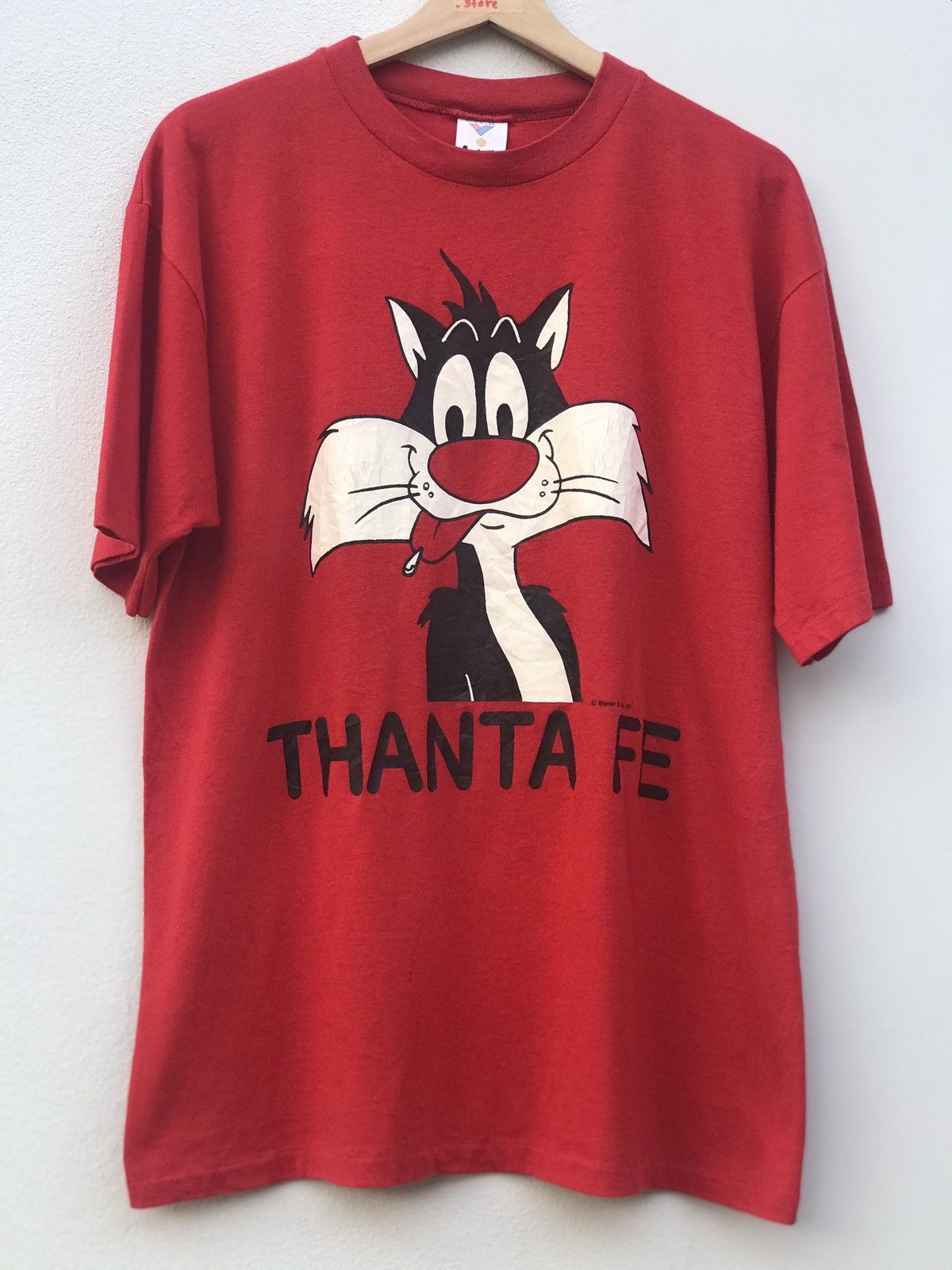 Vintage × Warner Bros Vintage Looney Tunes Sylverter Cat Size US L / EU 52-54 / 3 - 1 Thumbnail