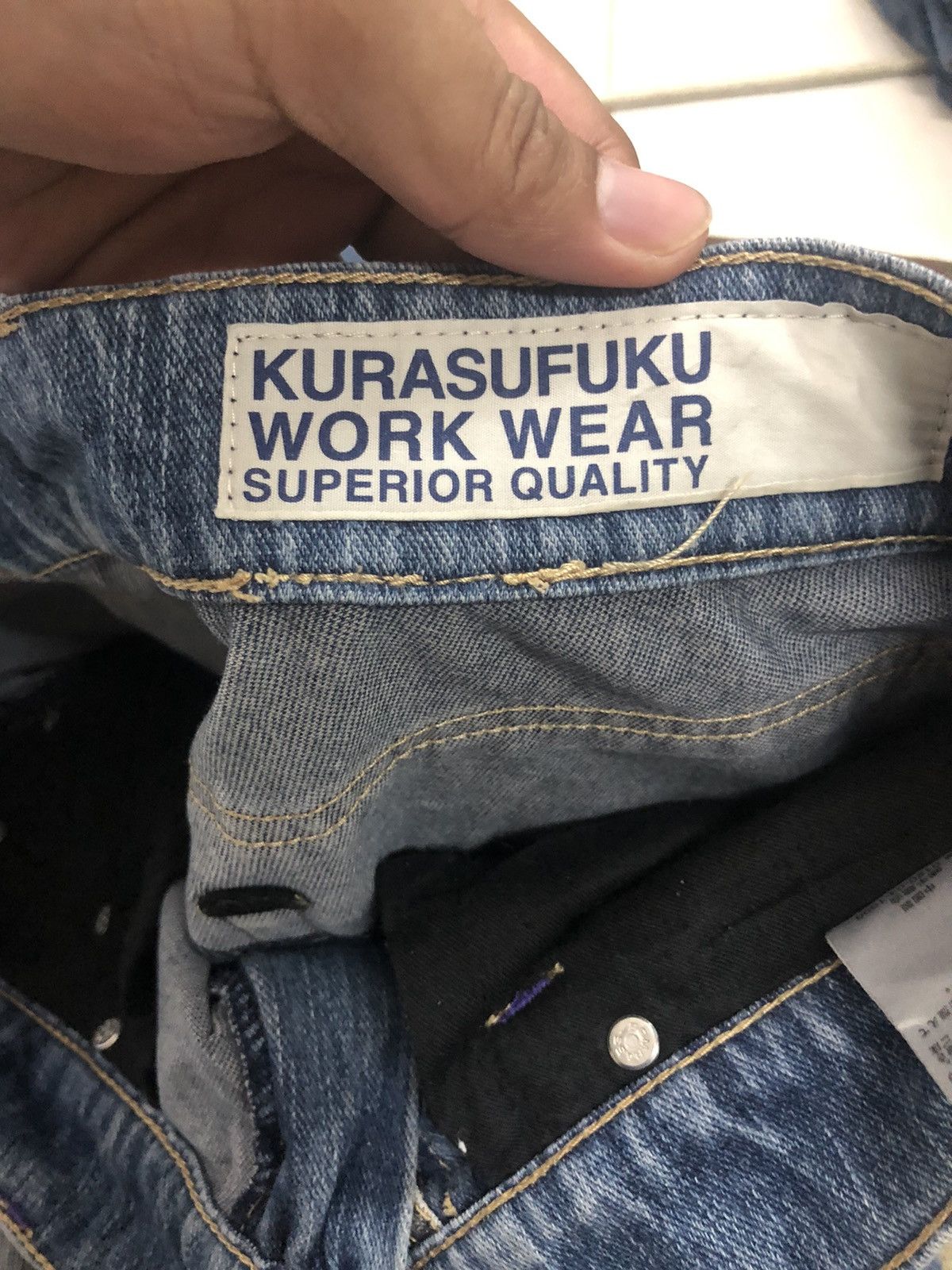 Vintage Vintage Kurasufuku Work Wear Jeans Distressed Denim Pants Size US 30 / EU 46 - 8 Thumbnail