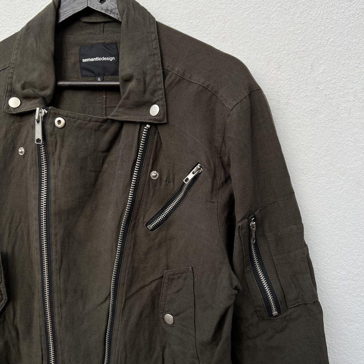 Japanese Brand RARE DOUBLE BREAST PARACHUTE BIKER JACKET SEMANTIC DESIGN Size US L / EU 52-54 / 3 - 5 Thumbnail