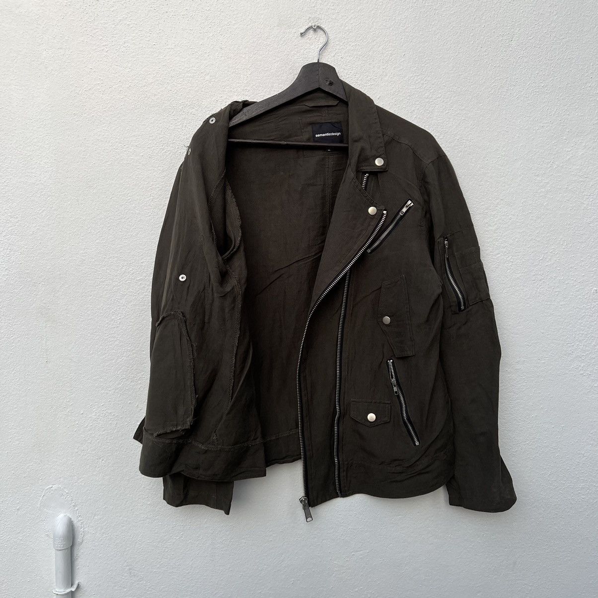 Japanese Brand RARE DOUBLE BREAST PARACHUTE BIKER JACKET SEMANTIC DESIGN Size US L / EU 52-54 / 3 - 11 Thumbnail