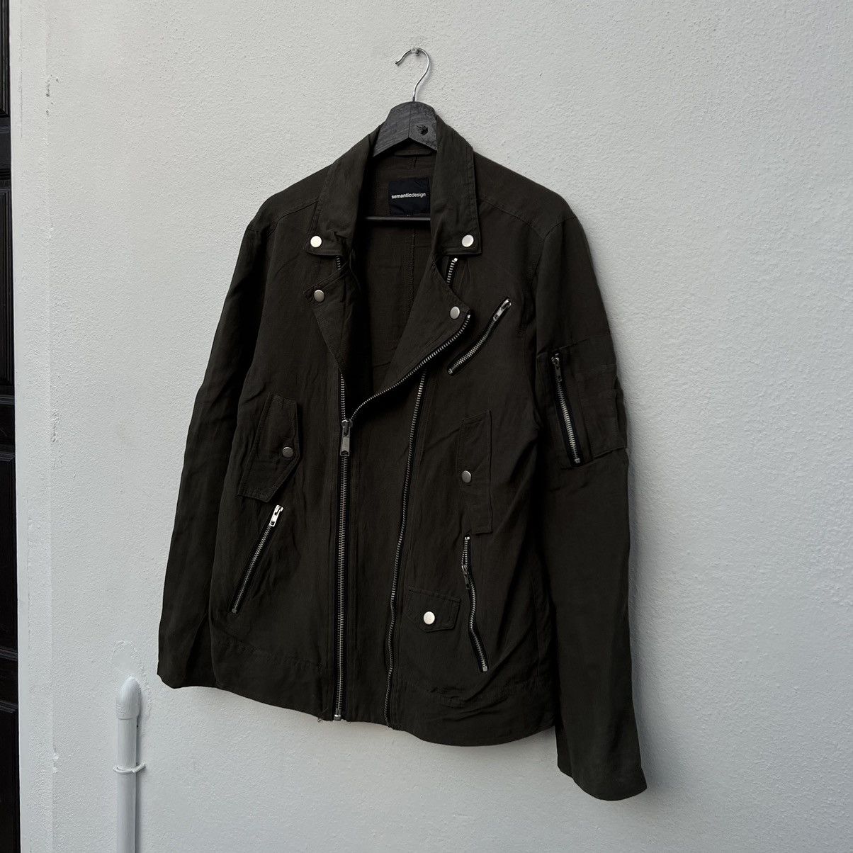 Japanese Brand RARE DOUBLE BREAST PARACHUTE BIKER JACKET SEMANTIC DESIGN Size US L / EU 52-54 / 3 - 10 Thumbnail