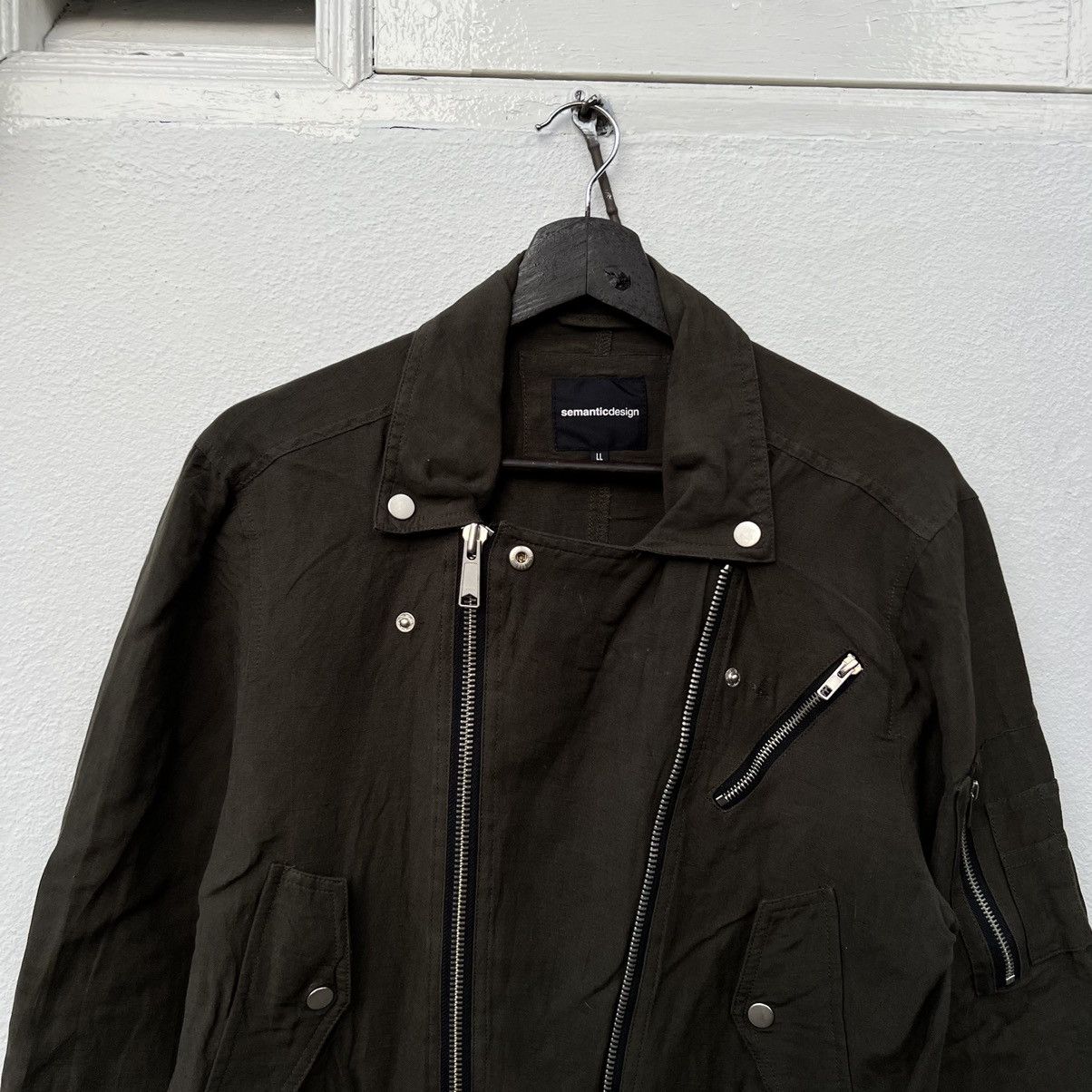 Japanese Brand RARE DOUBLE BREAST PARACHUTE BIKER JACKET SEMANTIC DESIGN Size US L / EU 52-54 / 3 - 3 Thumbnail