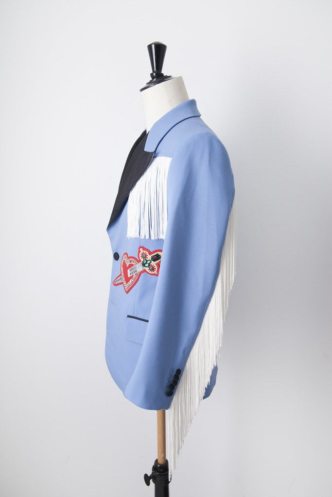 Gucci AW16 rodeo tuxedo embroidered jacket Size 44R - 4 Thumbnail