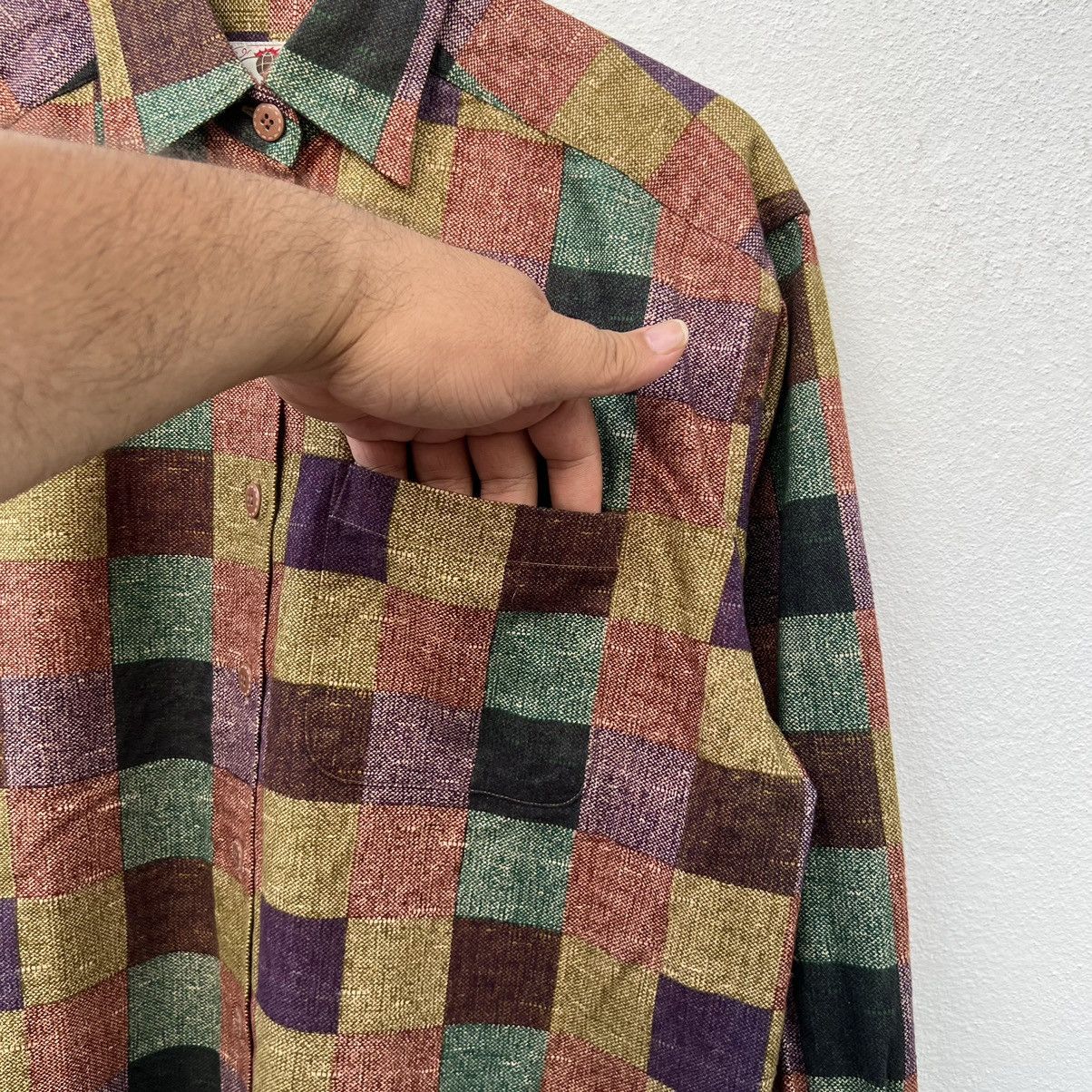 Japanese Brand VINTAGE TRANS POSITION TARTAN DESIGN CHECKED JAPAN Size US M / EU 48-50 / 2 - 6 Thumbnail